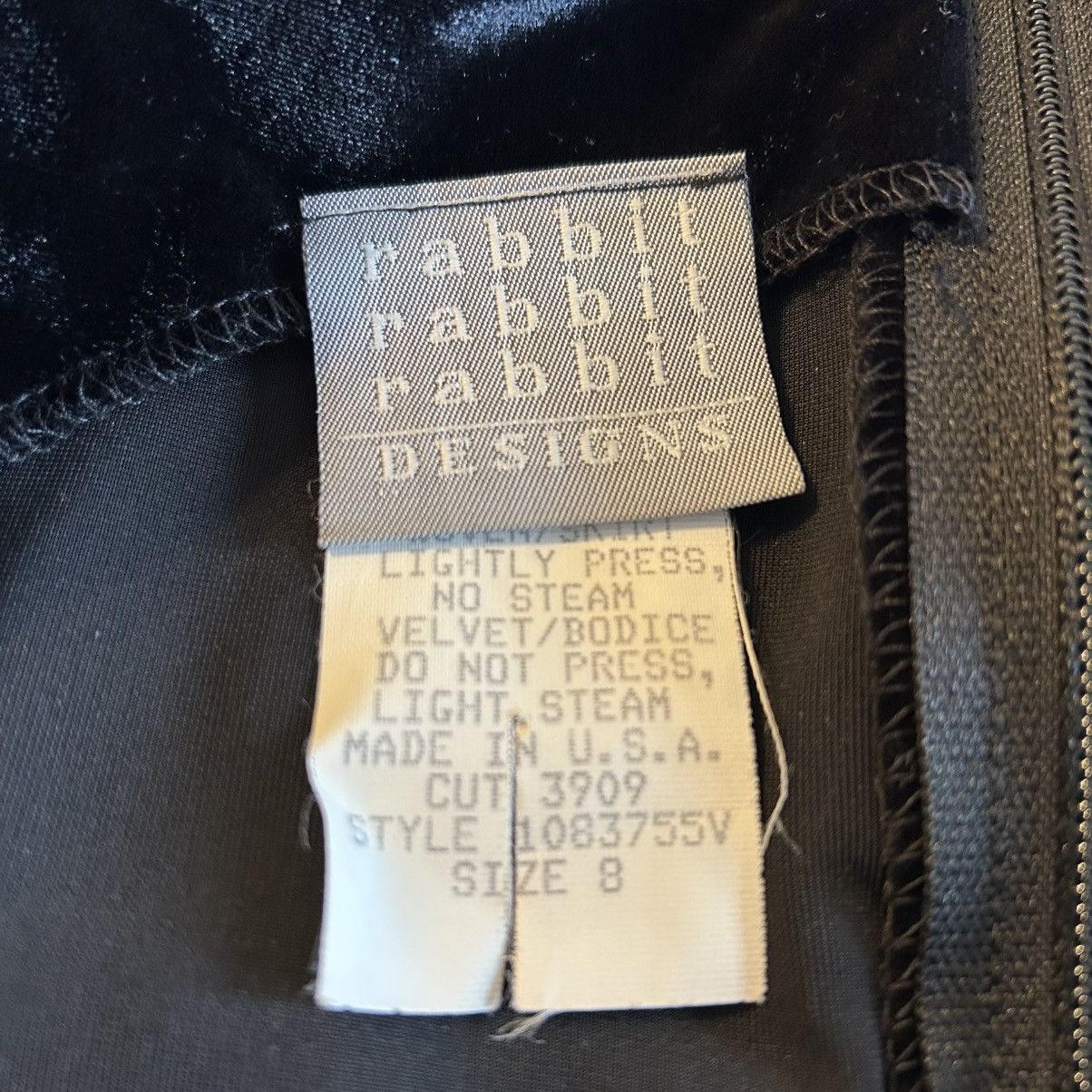 Other Rabbit Designs vintage black velvet and satin dress 8 Size M / US 6-8 / IT 42-44 - 6 Thumbnail