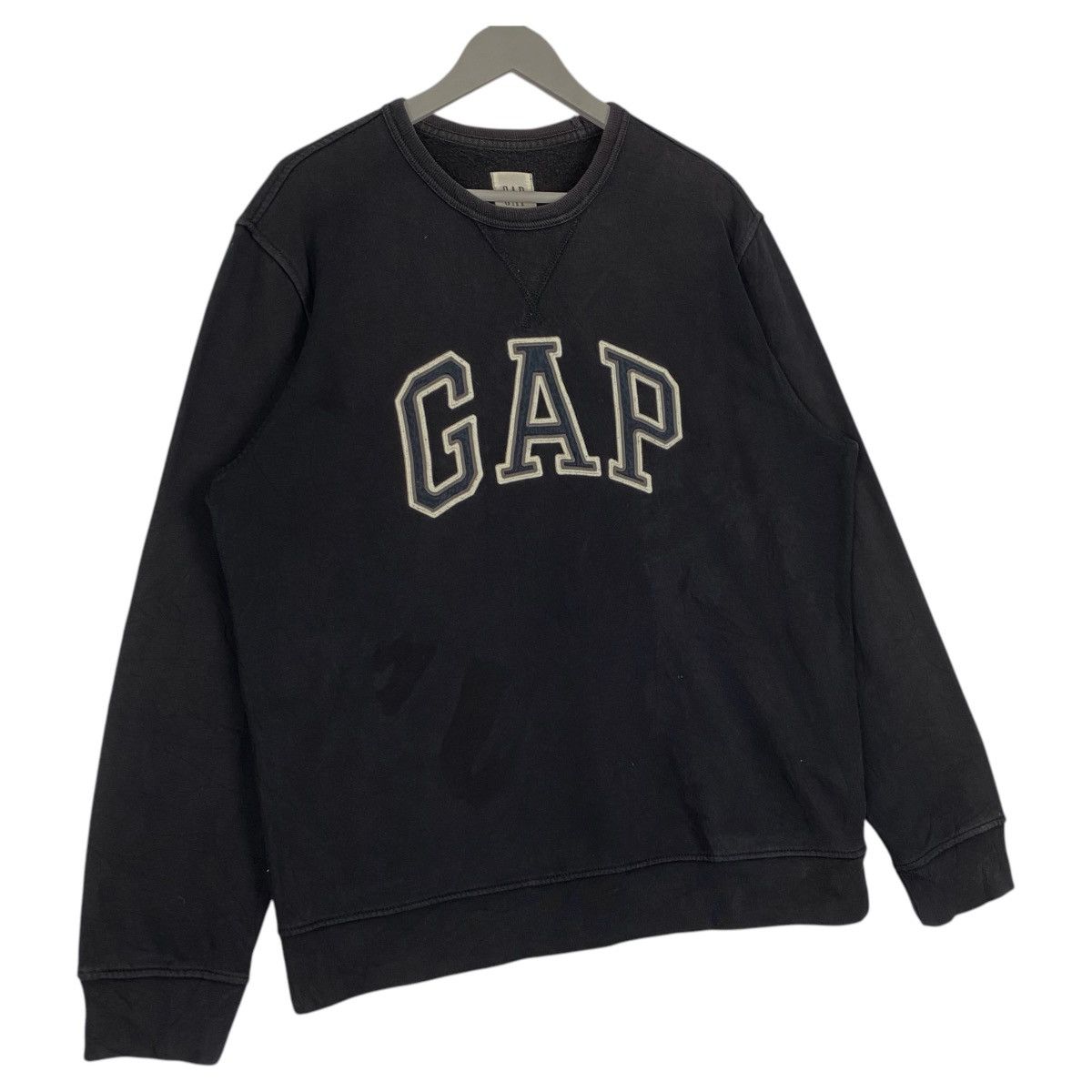 Gap × Vintage Vintage GAP Embroidered Crewneck Sweatshirt Black Size US L / EU 52-54 / 3 - 3 Thumbnail