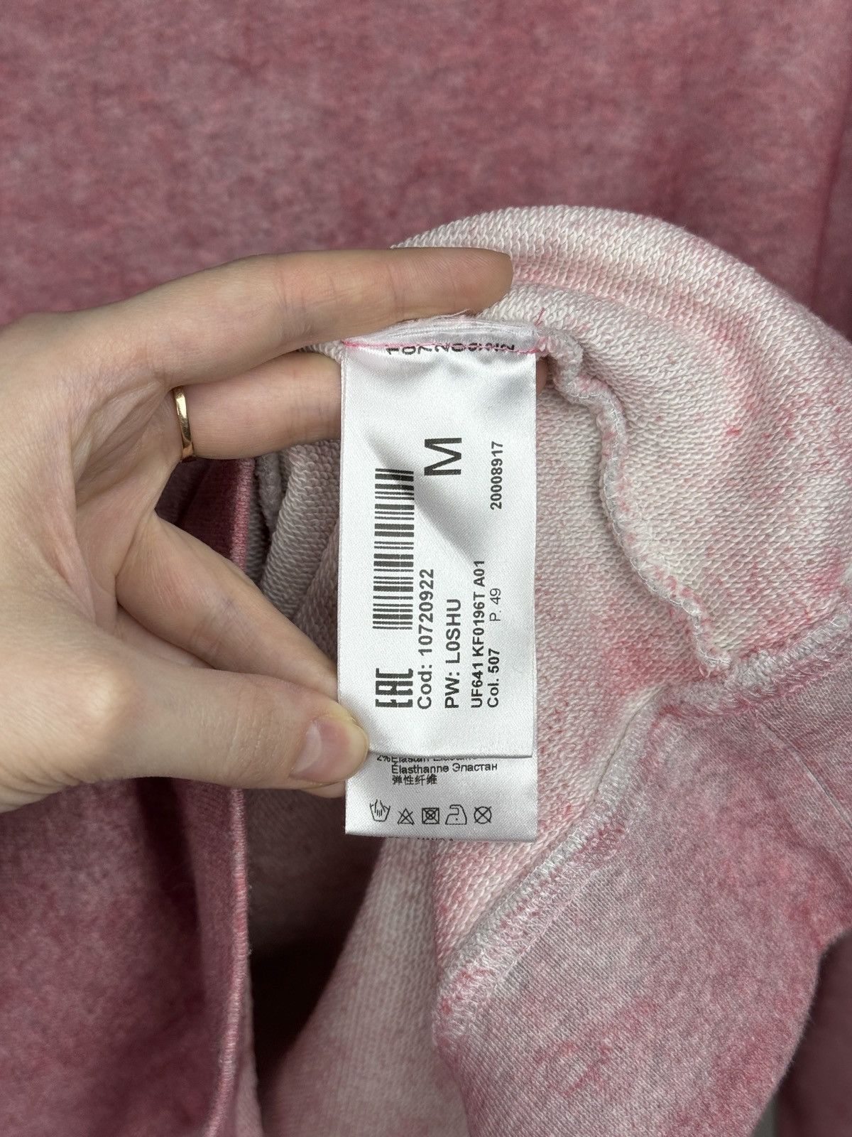 Dondup Dondup Tie Dye pink crewneck sweatshirt size M Size US M / EU 48-50 / 2 - 9 Thumbnail