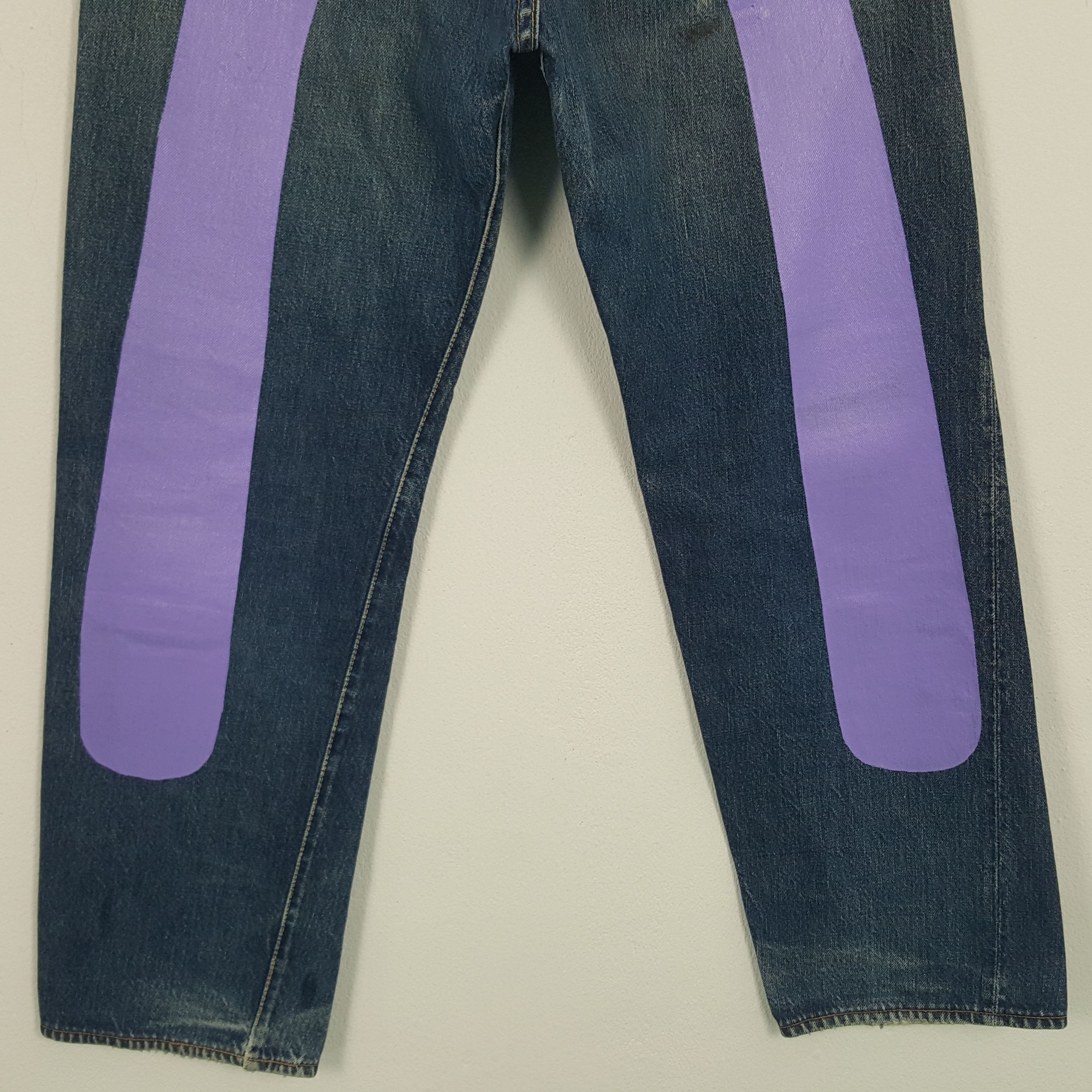 Evisu × Vintage Vintage Evisu Japan Custom Daicock Art Denim Jeans Size US 28 / EU 44 - 3 Thumbnail