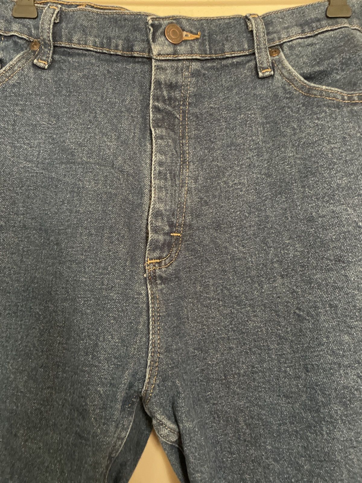 Designer × Vintage × Wrangler Wrangler Denim Blue Jean Shorts Jorts Waist 38 Relaxed Fit Size US 38 / EU 54 - 2 Thumbnail
