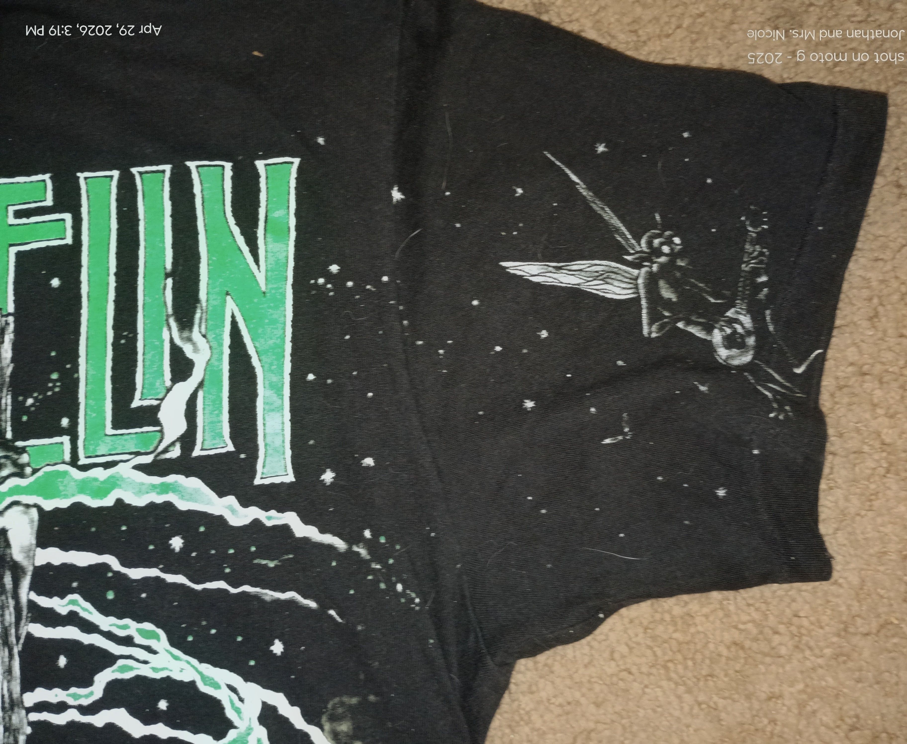 Led Zeppelin Vintage original led Zeppelin tour t-shirt wizard logo large Size US L / EU 52-54 / 3 - 7 Thumbnail