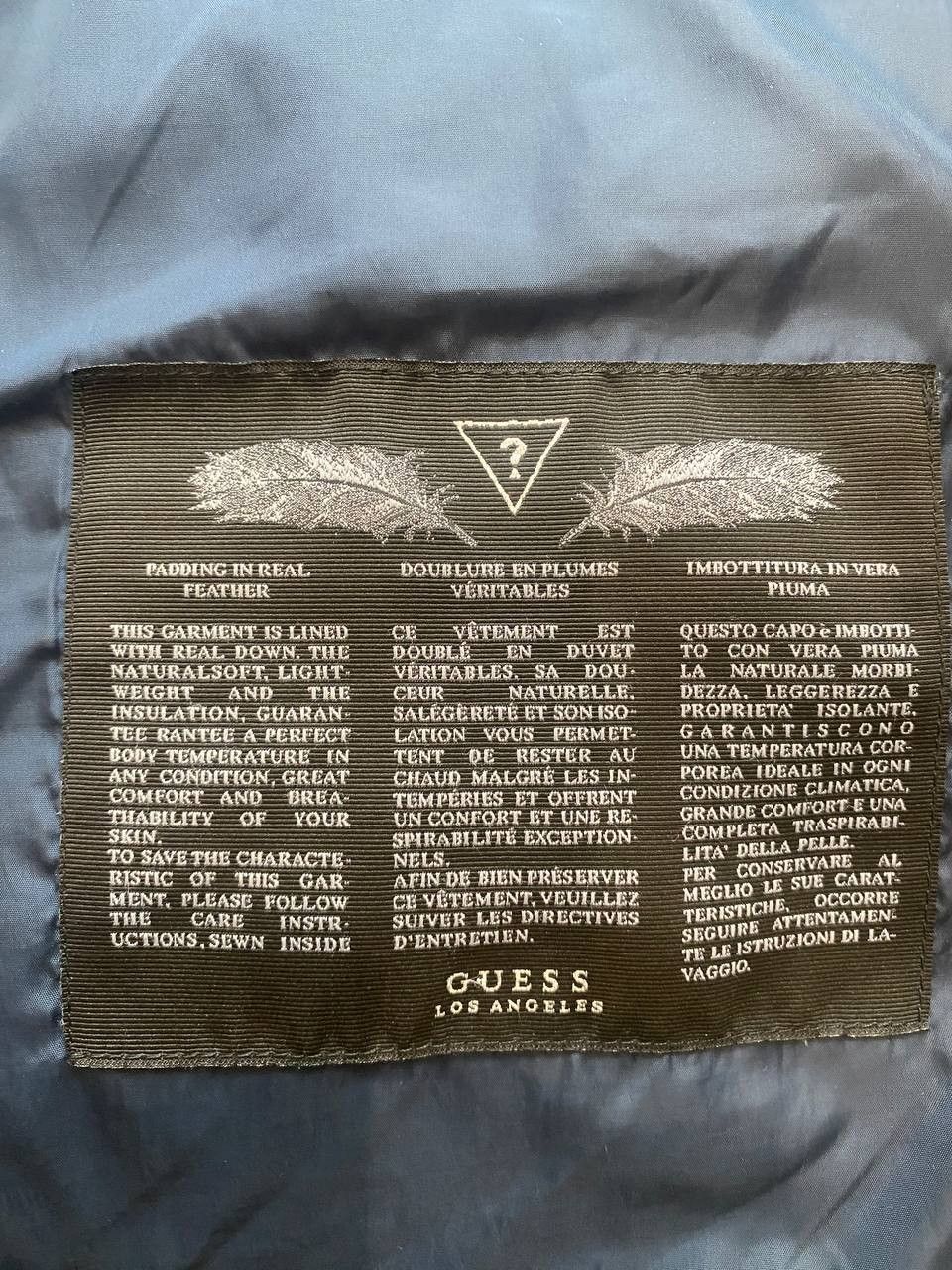 Guess Guess Navy Down Parka Jacket Men’s S Real Feather Size US S / EU 44-46 / 1 - 5 Thumbnail