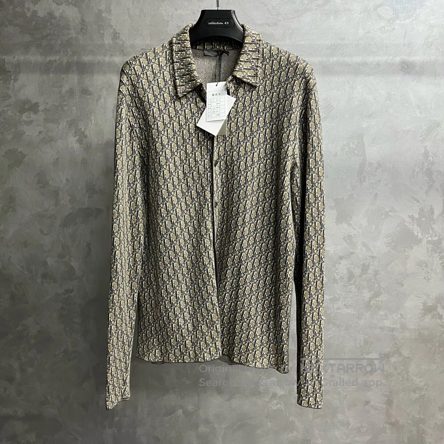 Dior Dior Classic long-sleeved shirt with a full-print cotton l Size US L / EU 52-54 / 3 - 1 Thumbnail