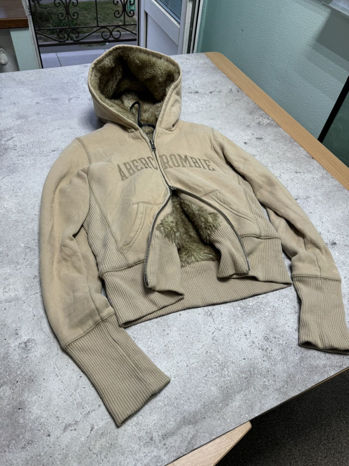 Abercrombie & Fitch Vintage Full Inside Fur Abercrombie&Fitch Double Zip Hoodie Size US M / EU 48-50 / 2 - 7 Thumbnail