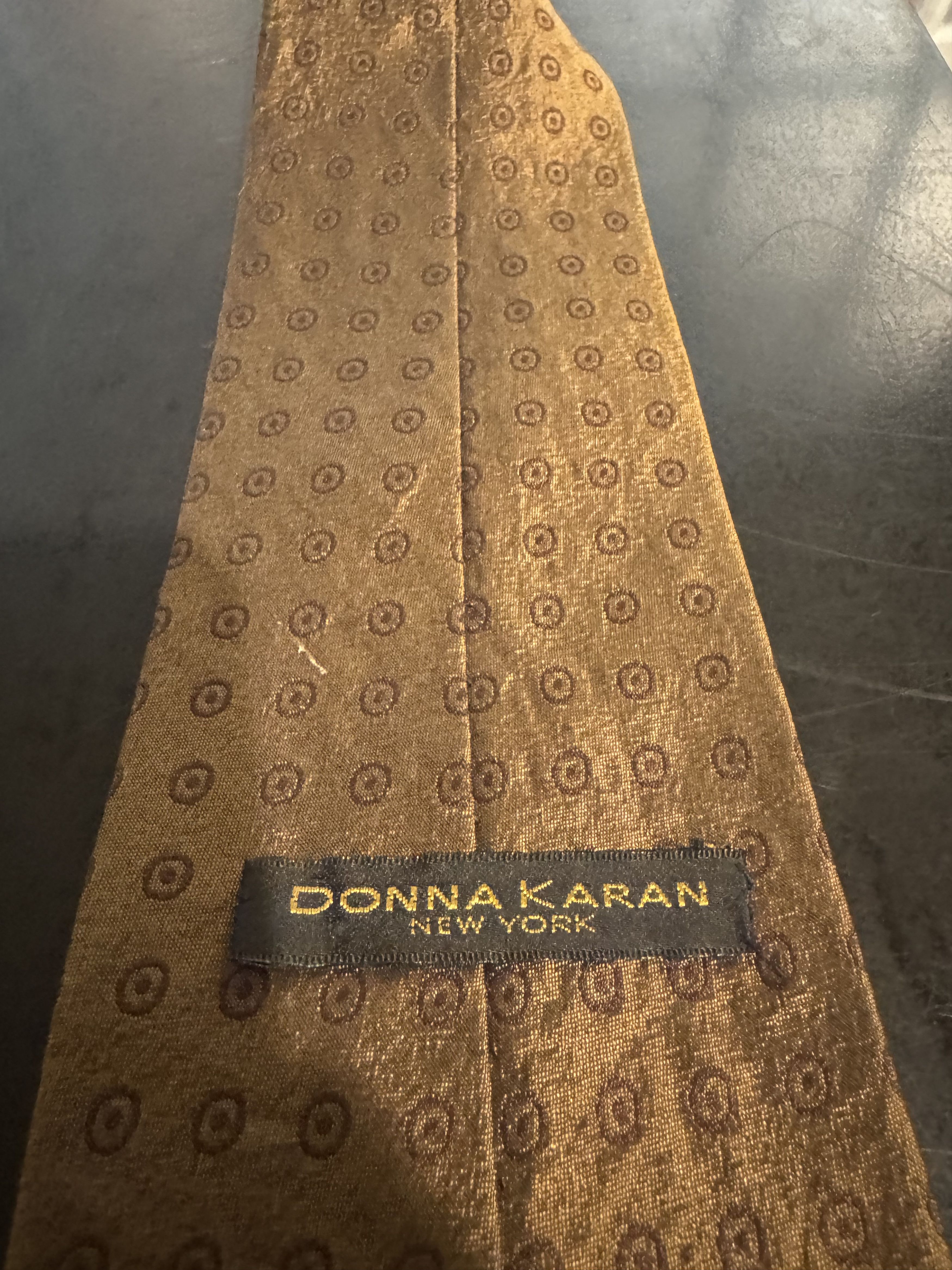 Donna Karan Donna Karen Gold Silk Tei Size ONE SIZE - 4 Thumbnail