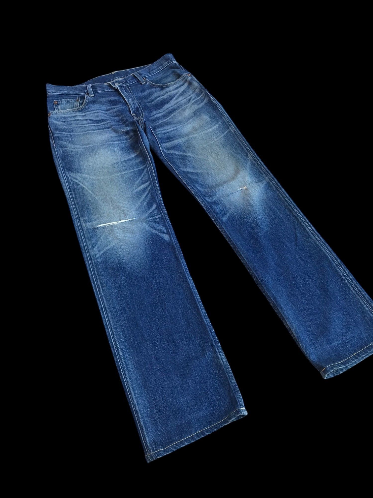 Levi's Vintage Levis 502 JAPAN selvedged distressed jean W31x31.5 Size US 31 - 1 Thumbnail