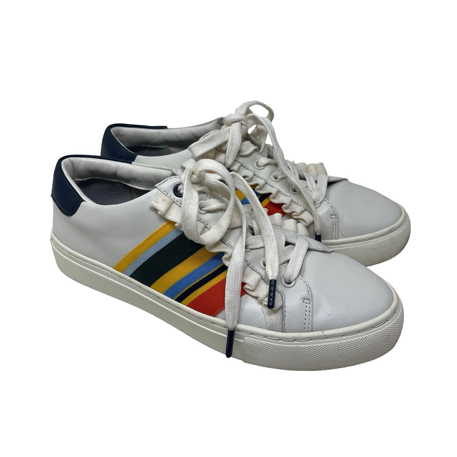 Tory Burch Tory Burch Sport ruffle rainbow sneakers sz 8 Size US 8 / IT 38 - 1 Thumbnail