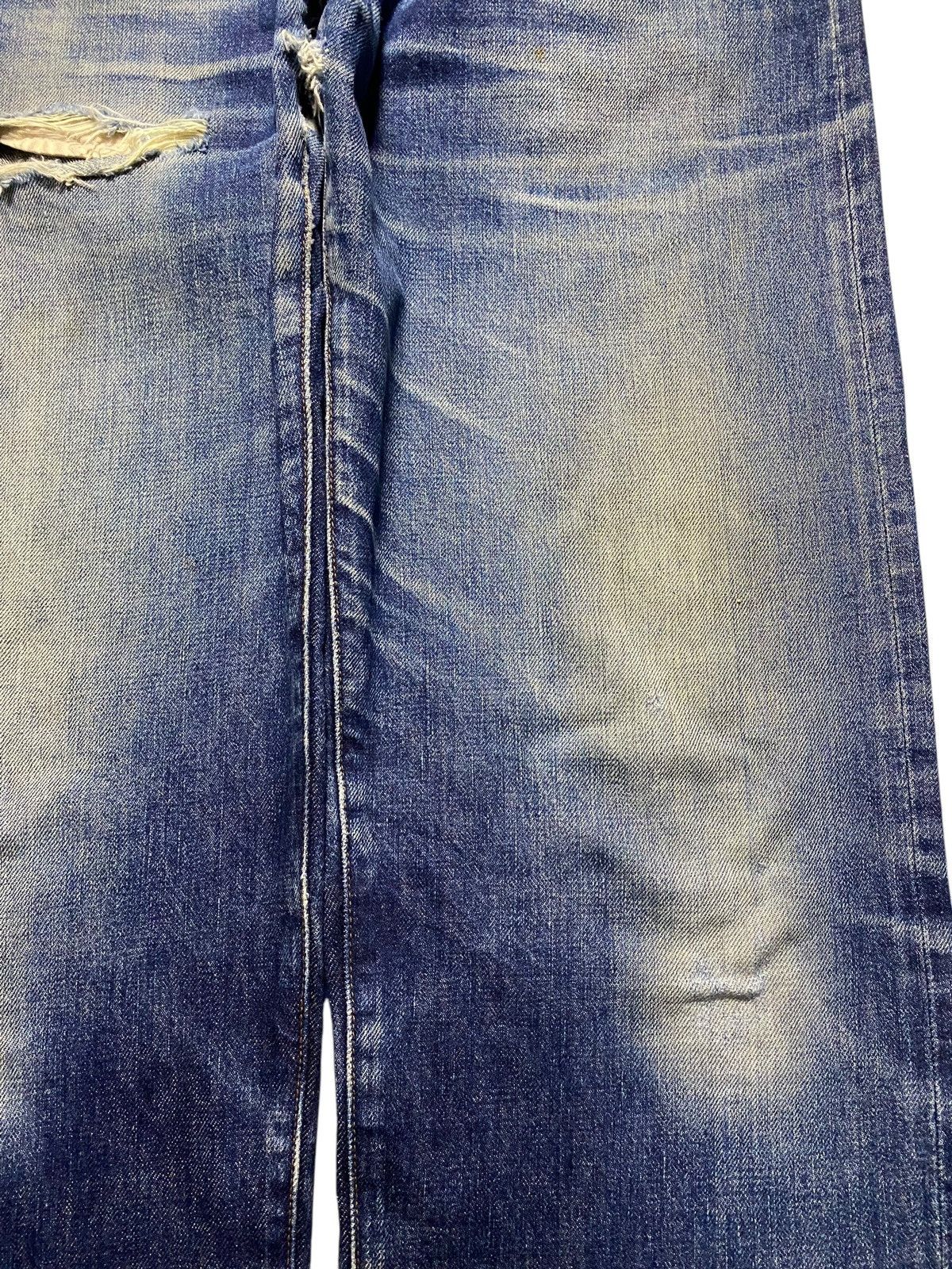 Vintage Vintage Calvin Klein Selvedge Mud Wash Distressed Loose Jean Size US 32 / EU 48 - 10 Thumbnail