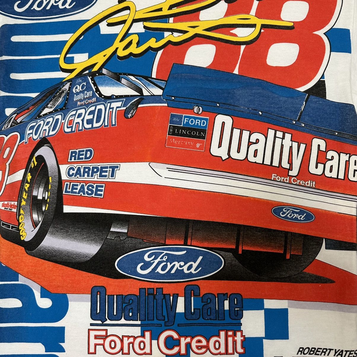 NASCAR Crazy vintage 90s Dale Jarrett aop nascar t-shirt Size US M / EU 48-50 / 2 - 5 Thumbnail