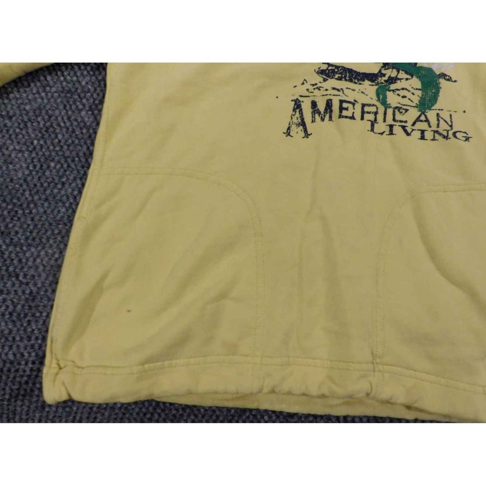 Vintage VINTAGE? No — American Living Sweater Regular Medium Womens Yellow Pullover Mock Neck Knit Cotton Long Sleeve Button Size M / US 6-8 / IT 42-44 - 4 Thumbnail