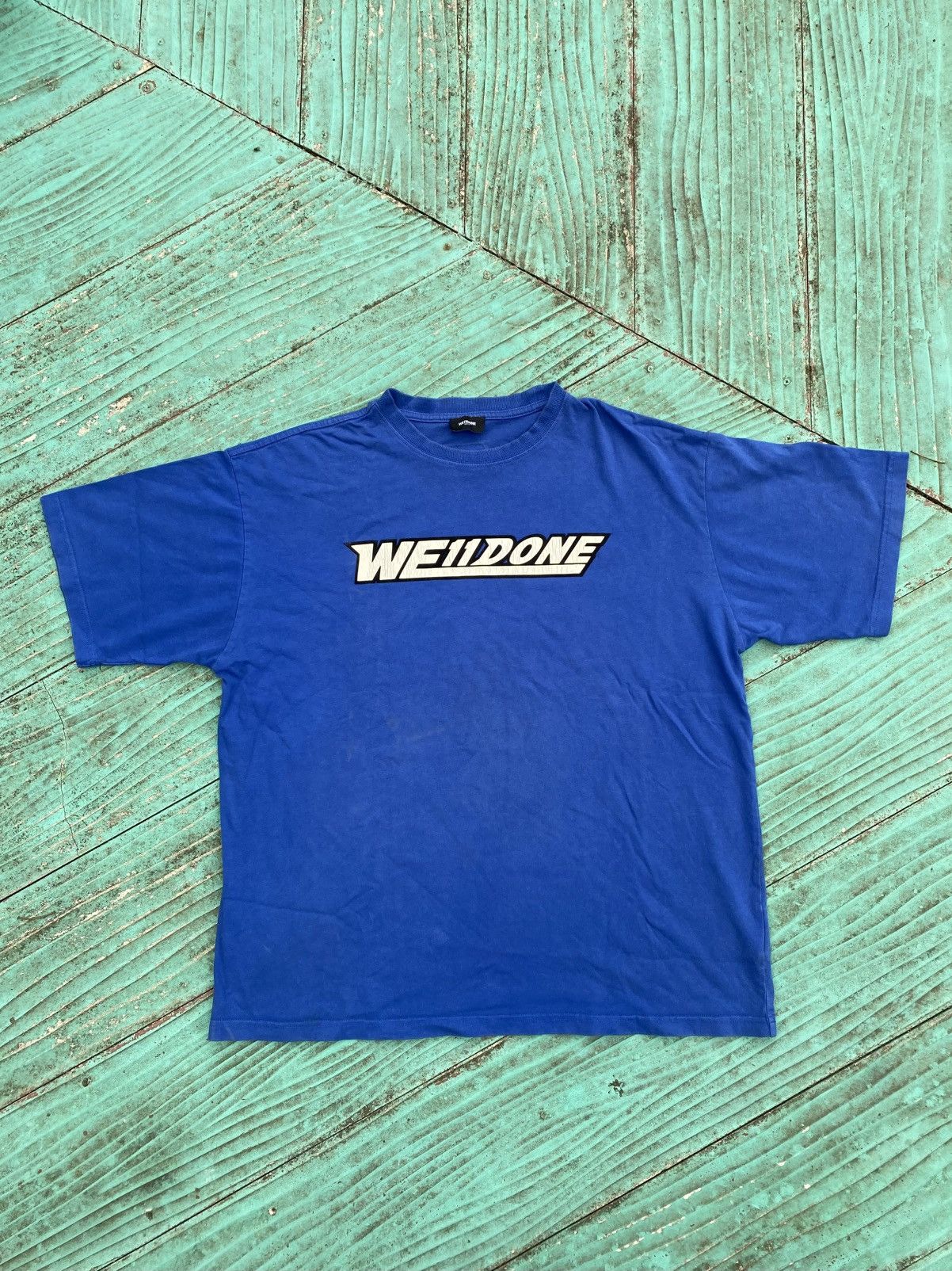 WE11DONE The we11done blue logo Size US XL / EU 56 / 4 - 1 Thumbnail