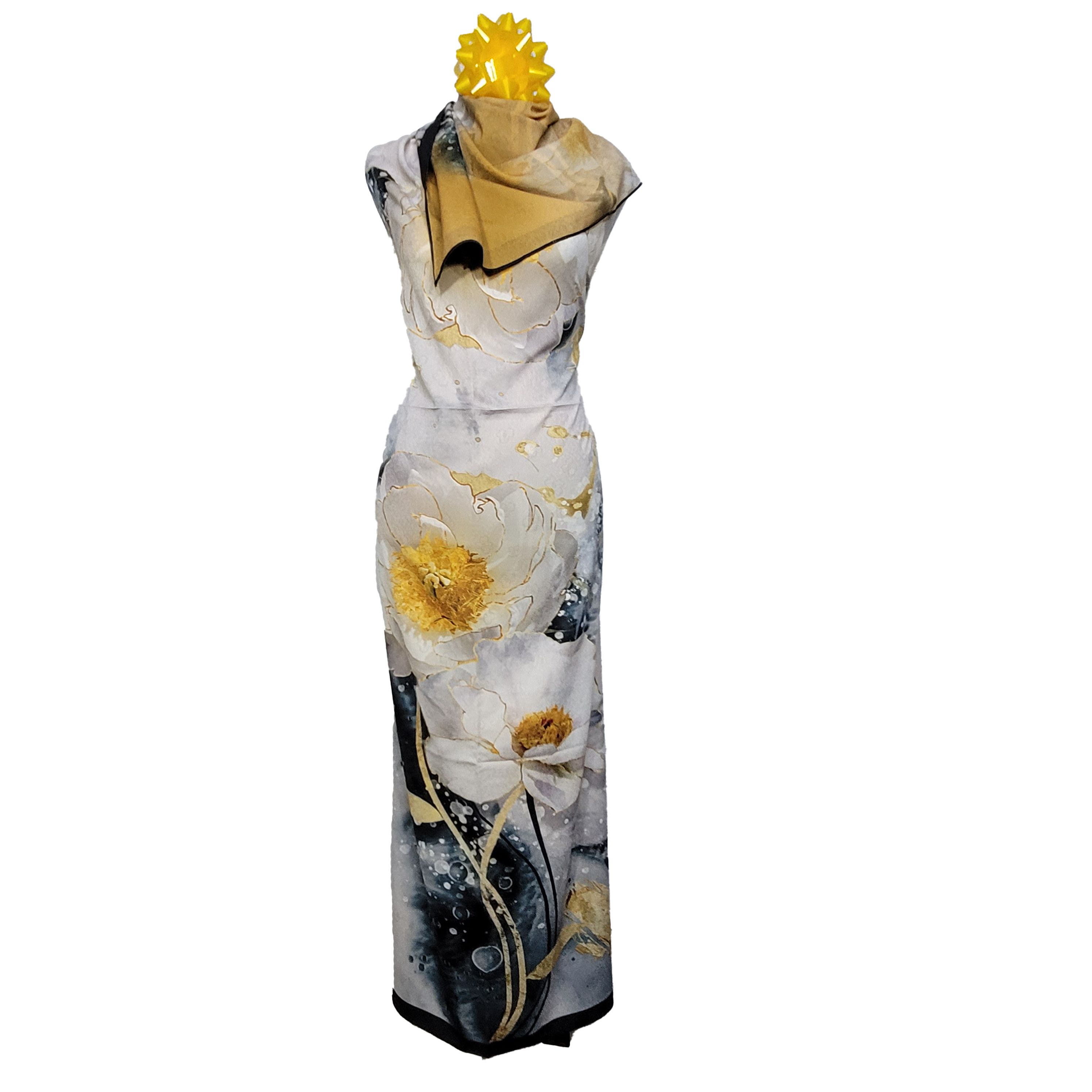 Other Double-Sided Silk Scarf 27"x70" Long Rectangle 3319 Size ONE SIZE - 5 Thumbnail