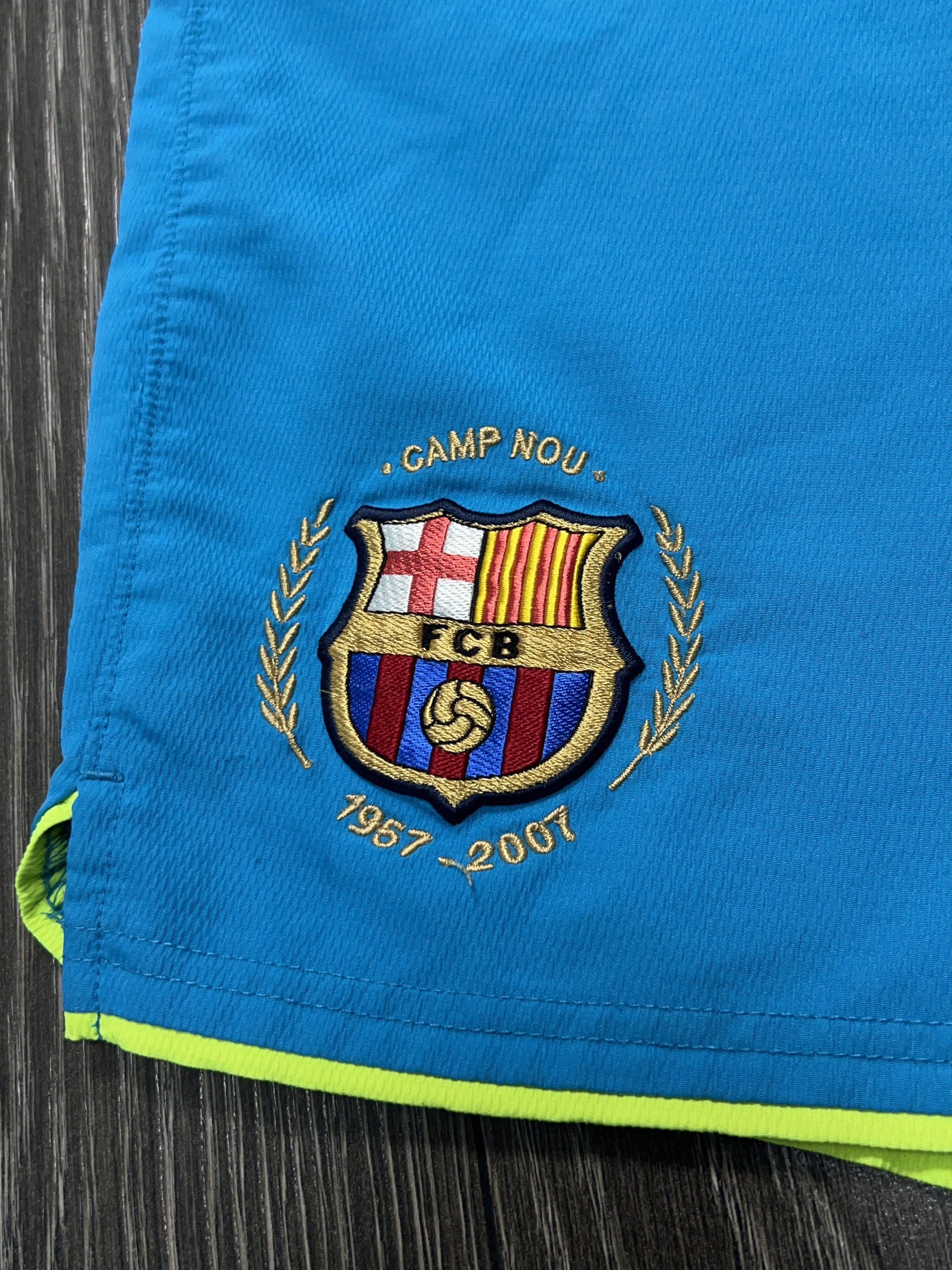 Nike Barcelona FC 2007 2008 Away Football Soccer Shorts Size L Size US 36 / EU 52 - 3 Thumbnail