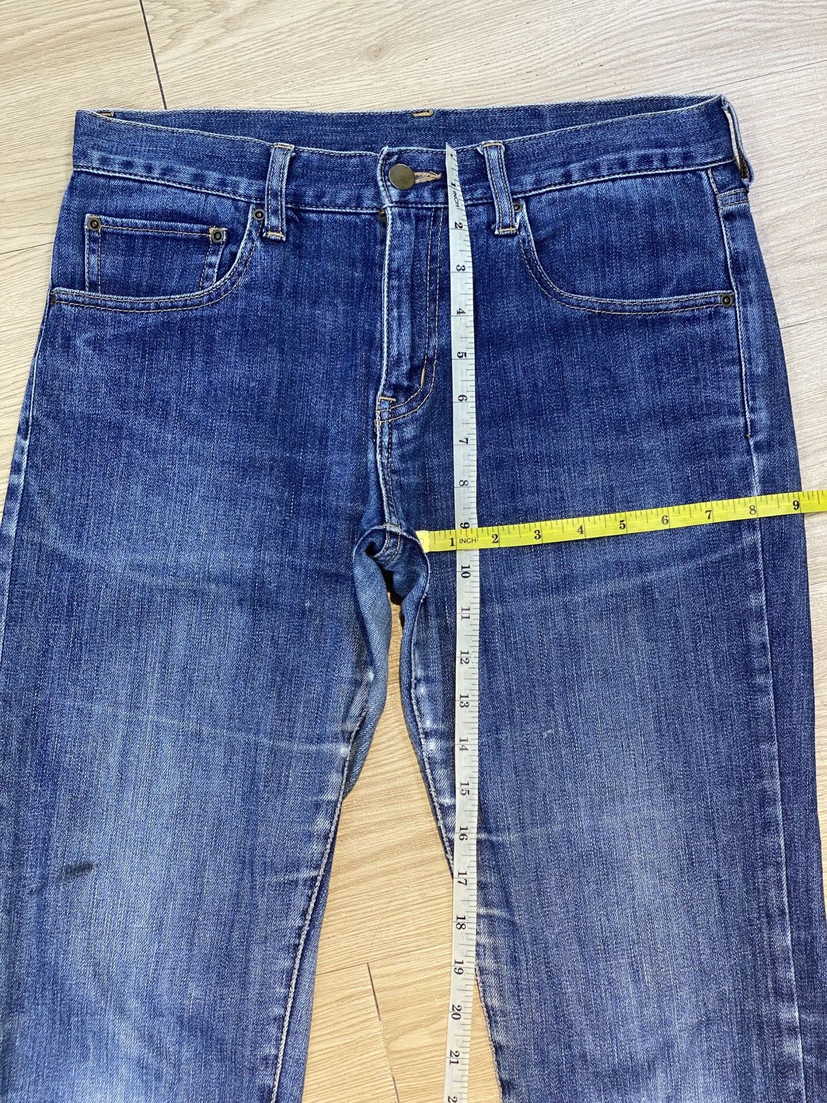 Japanese Brand Vintage Japanese Brand Buckle Back Blue Wash Style Jeans Size US 31 - 10 Thumbnail