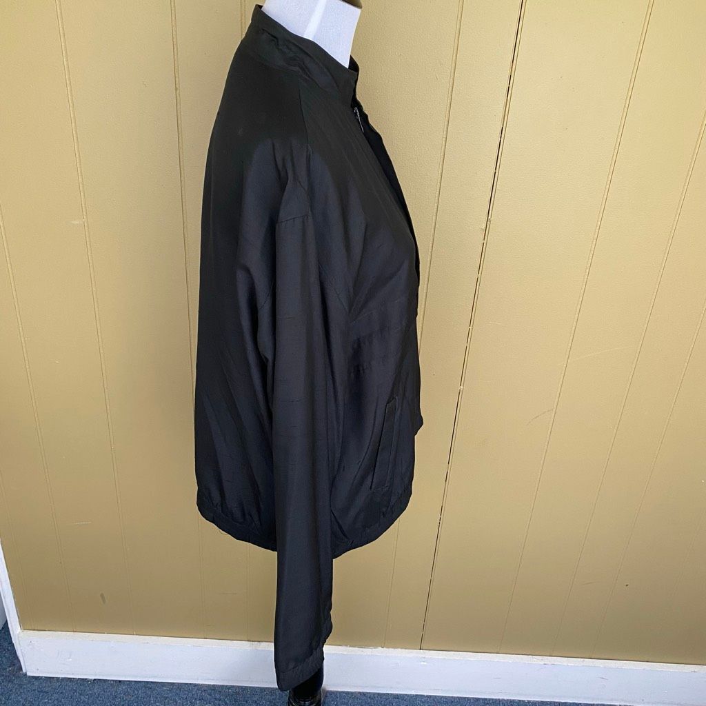 Other Bocci women XL 100% silk full zip jacket w/mock collar black Size XL / US 12-14 / IT 48-50 - 7 Thumbnail