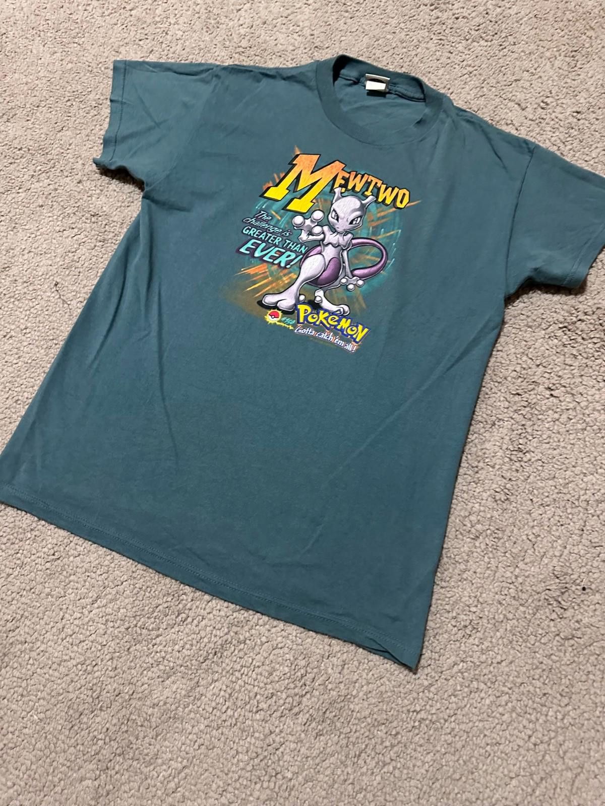 Nintendo Vintage Pokémon Mewtwo T-Shirt Size Youth XL Nintendo Size US S / EU 44-46 / 1 - 4 Thumbnail