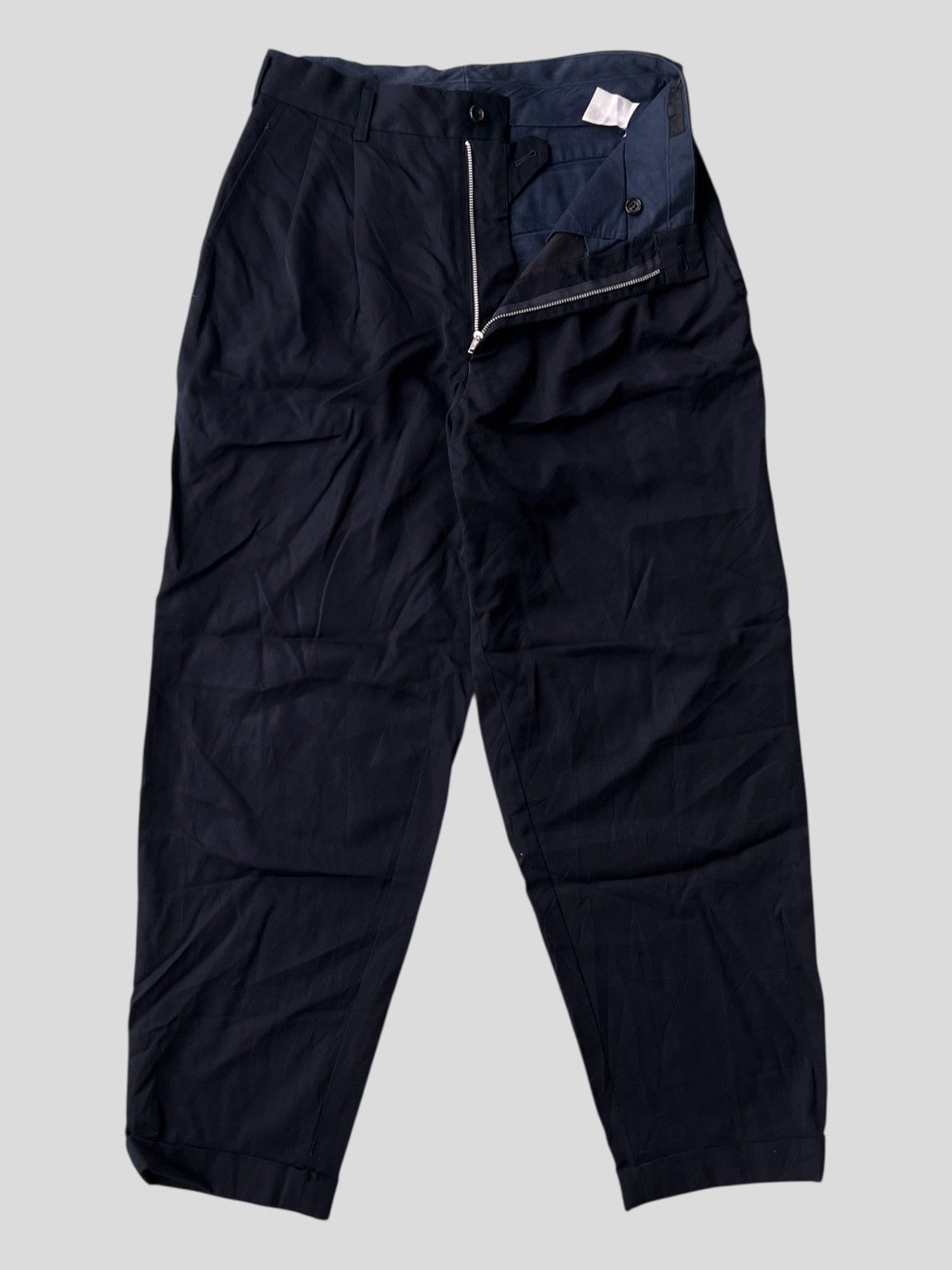 Comme des Garcons Homme Vintage AW88 Comme des Garcons Homme Gabardine Trouser Pants Size US 29 - 1 Thumbnail