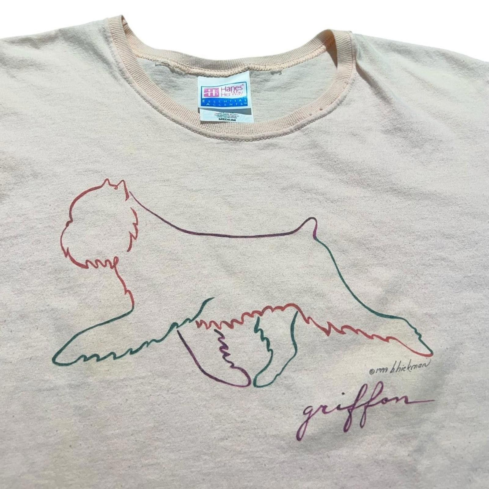 Other Vintage Yorkshire Terrier Dog Art B. Hickman Original Tee Size M / US 6-8 / IT 42-44 - 2 Thumbnail