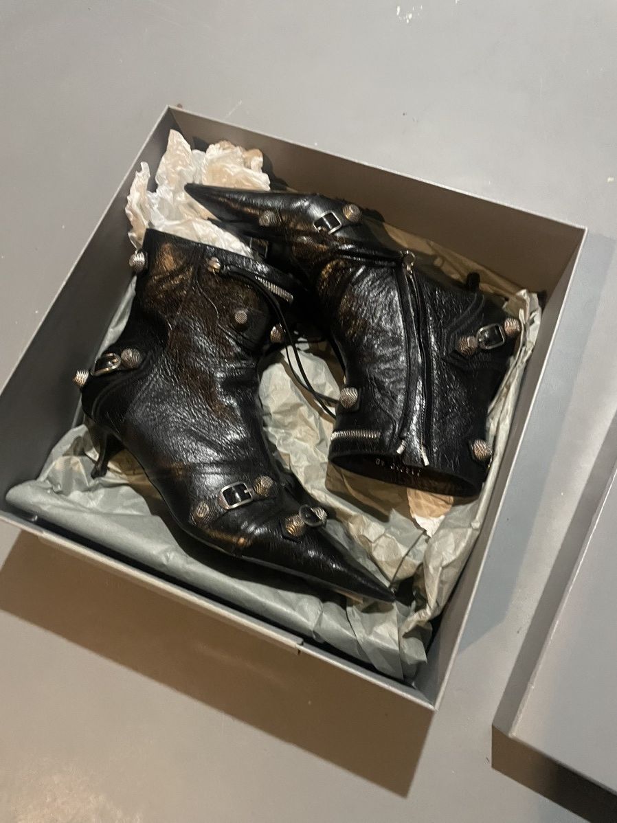 Balenciaga Balenciaga Cagole Heeled Ankle Boot Heels Lambskin Leather Size US 6 / IT 36 - 4 Thumbnail