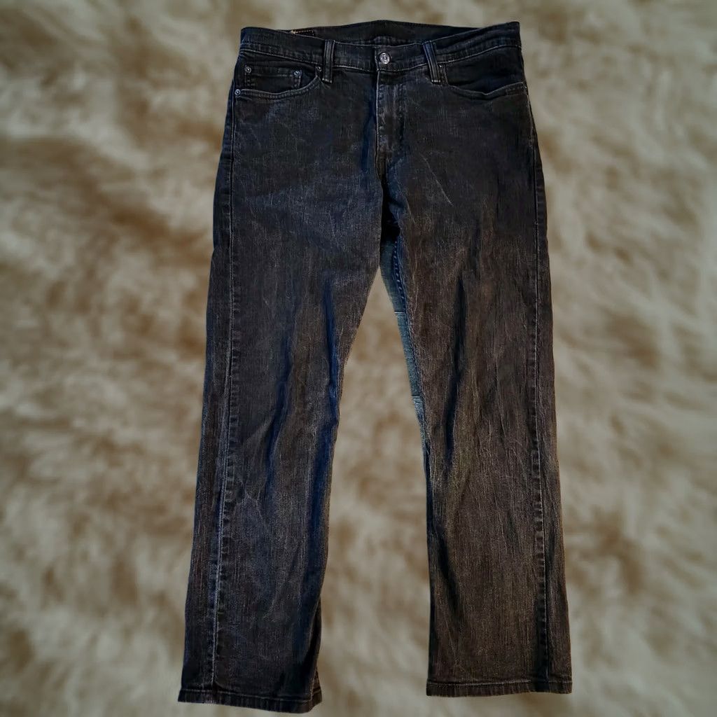 Levi's Levi's 514 Jeans 34x30 Black Straight Denim Red Tab 5-Pocket Regular Fit Mens Jeans Size US 34 / EU 50 - 1 Thumbnail
