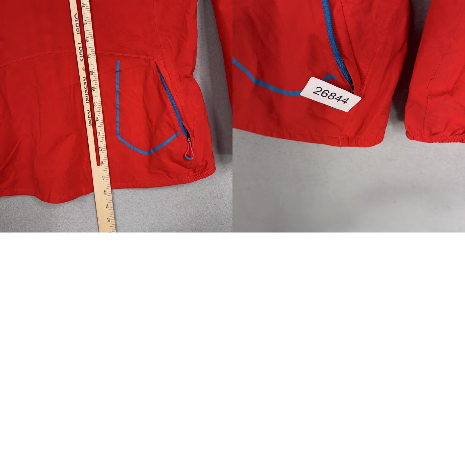 Salomon Salomon Jacket Womens Medium AdvancedSkin Dry Red Hooded Windbreaker Running Size M / US 6-8 / IT 42-44 - 9 Thumbnail