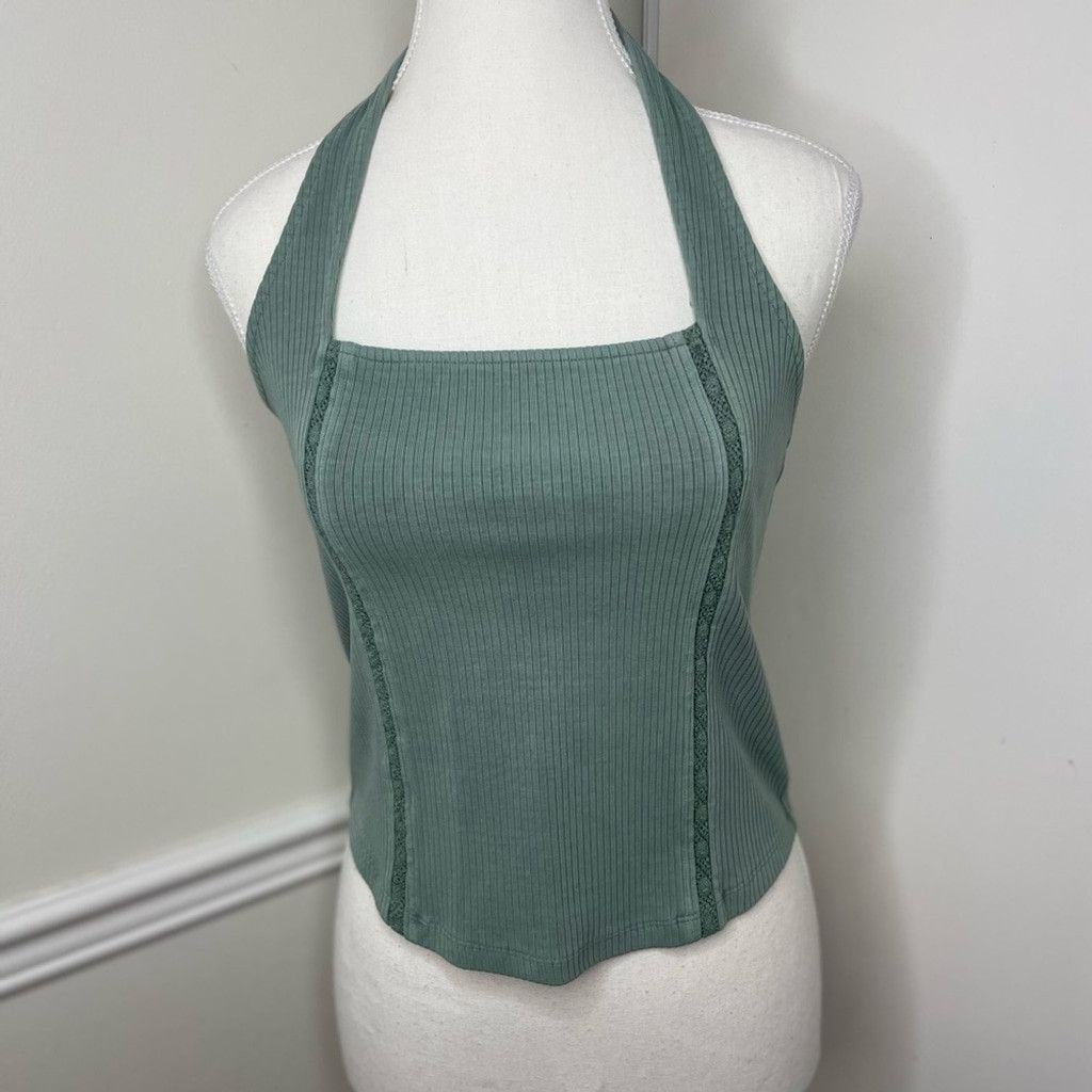 American Eagle Outfitters NWT American Eagle Lace Halter Tank Top M Size M / US 6-8 / IT 42-44 - 2 Thumbnail