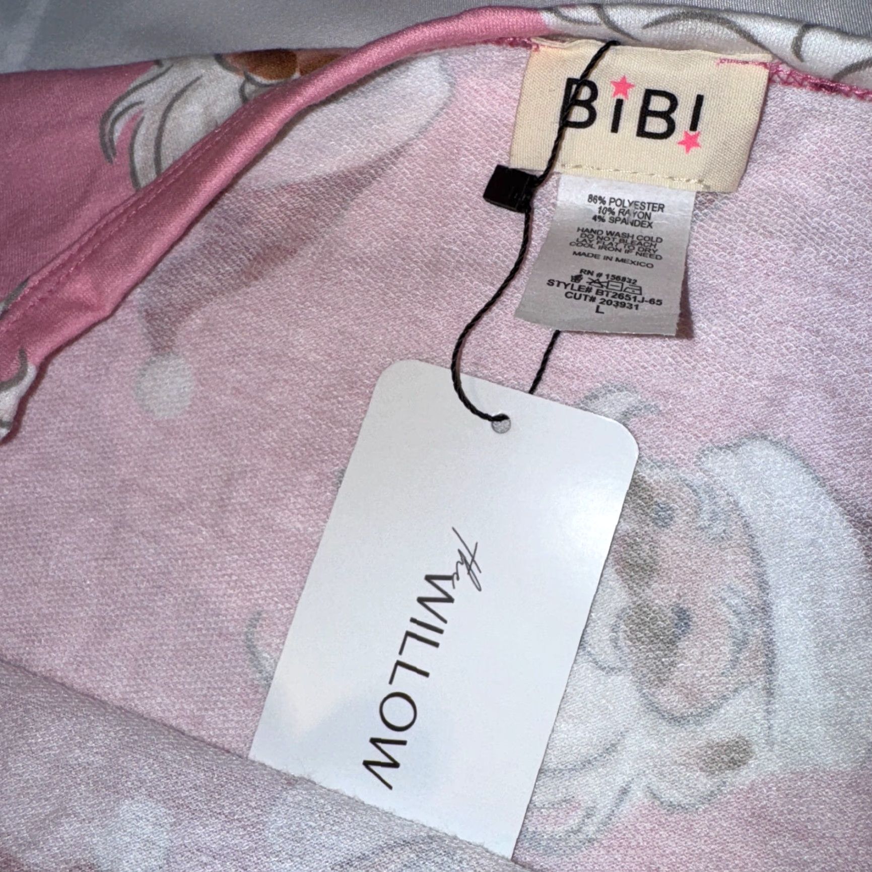 Pinko BiBi Pajama Top Women L Pink Christmas Santa Claus Santa Honey NWT Comfy Stretch Size L / US 10 / IT 46 - 3 Thumbnail