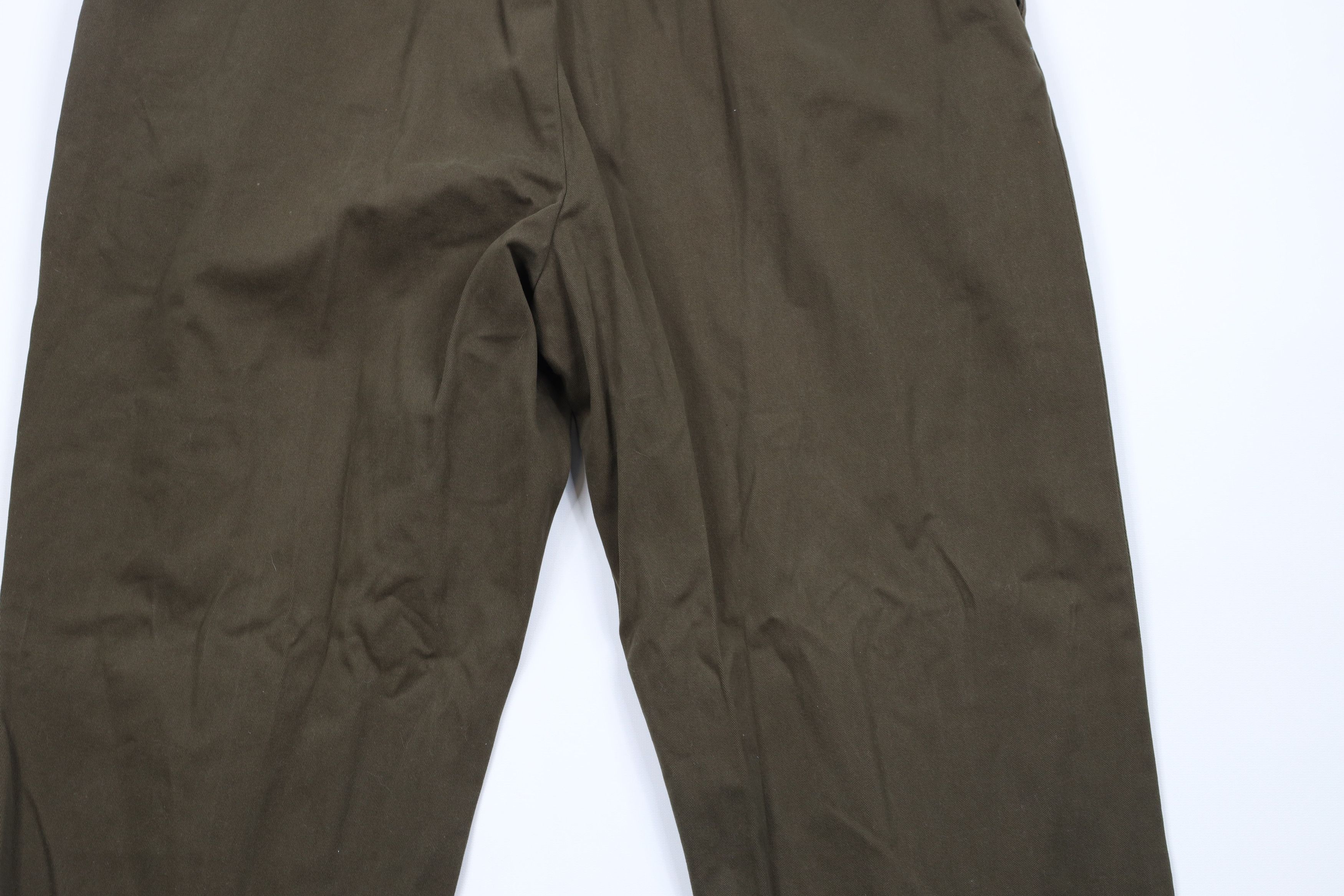 Ralph Lauren × Vintage Vintage 90s Ralph Lauren Leg Chino Pants Olive Green Cotton Size US 38 / EU 54 - 10 Thumbnail