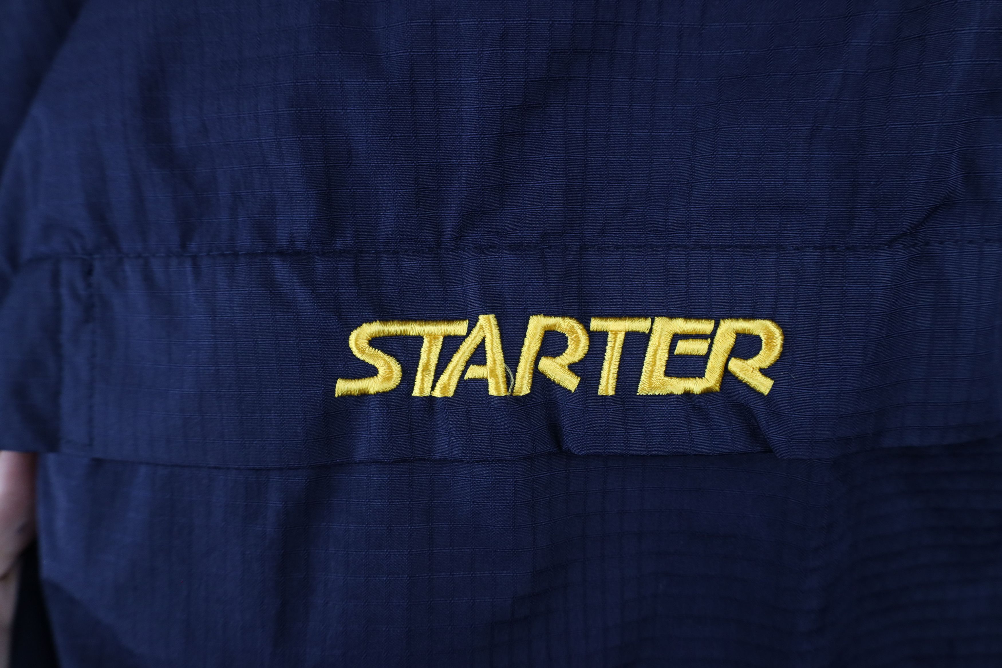 Starter × Vintage Vintage 90s Starter Reflective Half Zip Anorak Jacket Blue Size US M / EU 48-50 / 2 - 10 Thumbnail