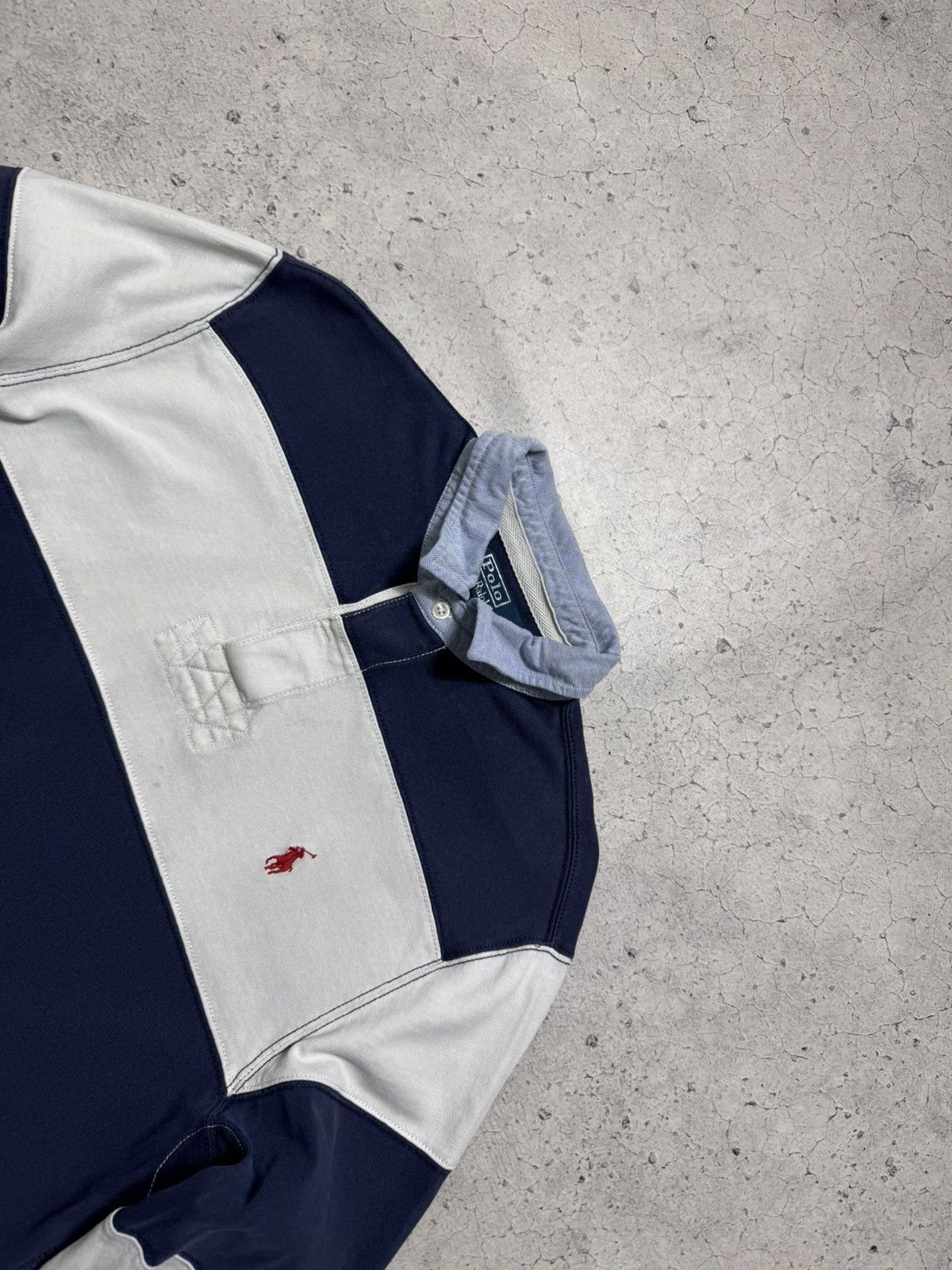 Polo Ralph Lauren Polo Ralph Lauren Vintage Striped Rugby Sweatshirt Size M Size US M / EU 48-50 / 2 - 5 Thumbnail