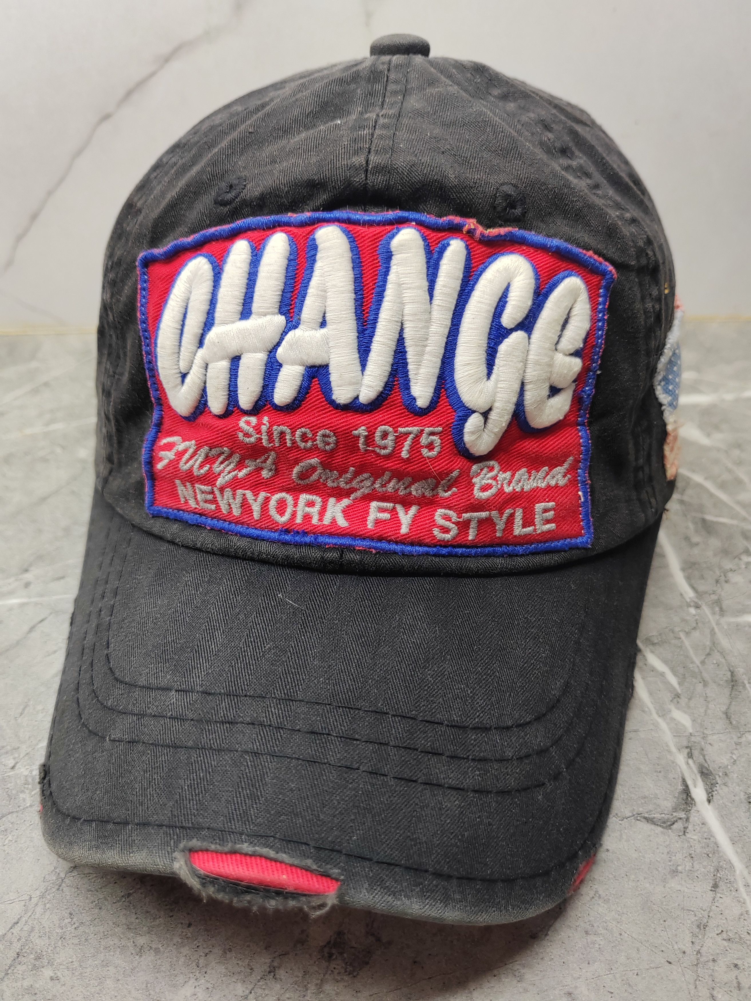 Vintage Vintage Change Distressed Style Cap Hat Size ONE SIZE - 1 Thumbnail