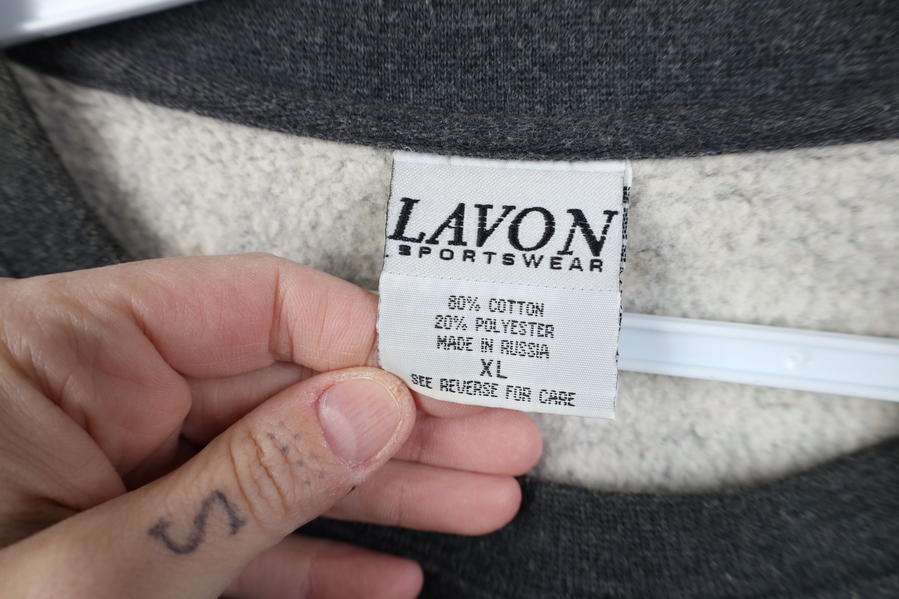 Vintage Vintage 90s Y2K Streetwear Blank Crewneck Sweatshirt Gray Size US XL / EU 56 / 4 - 10 Thumbnail