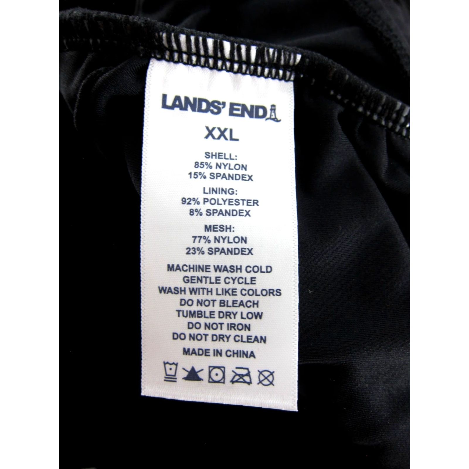 Lands' End NWT Lands' End Black Built In Bra Wide Strap Slimming One Piece Swimsuit XXL Size ONE SIZE - 6 Thumbnail