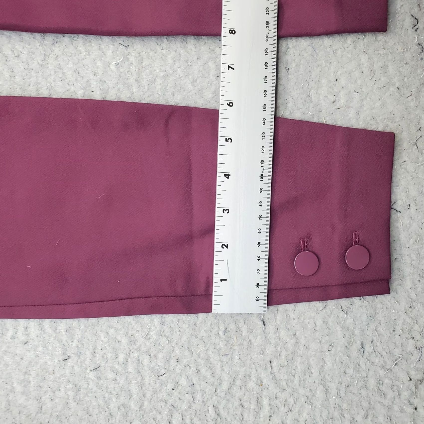 Loft LOFT Women's 4P Purple Stretch Skinny Leg Ankle Pants Hem Outdoor Button Hem Casual Shirt/Pants? Size 27" / US 4 / IT 40 - 5 Thumbnail
