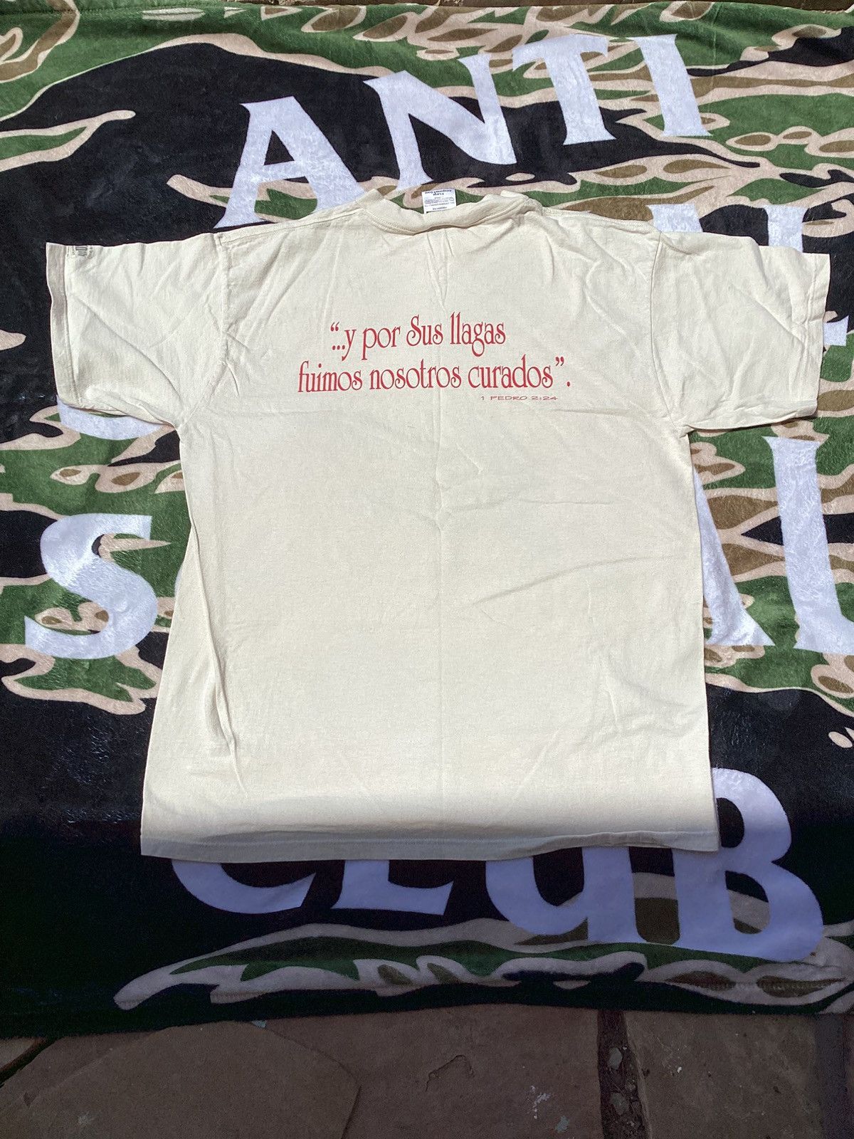 Tultex × Vintage Vtg 93 before turning your back on Jesus look at him SS Tee Size US XL / EU 56 / 4 - 3 Thumbnail