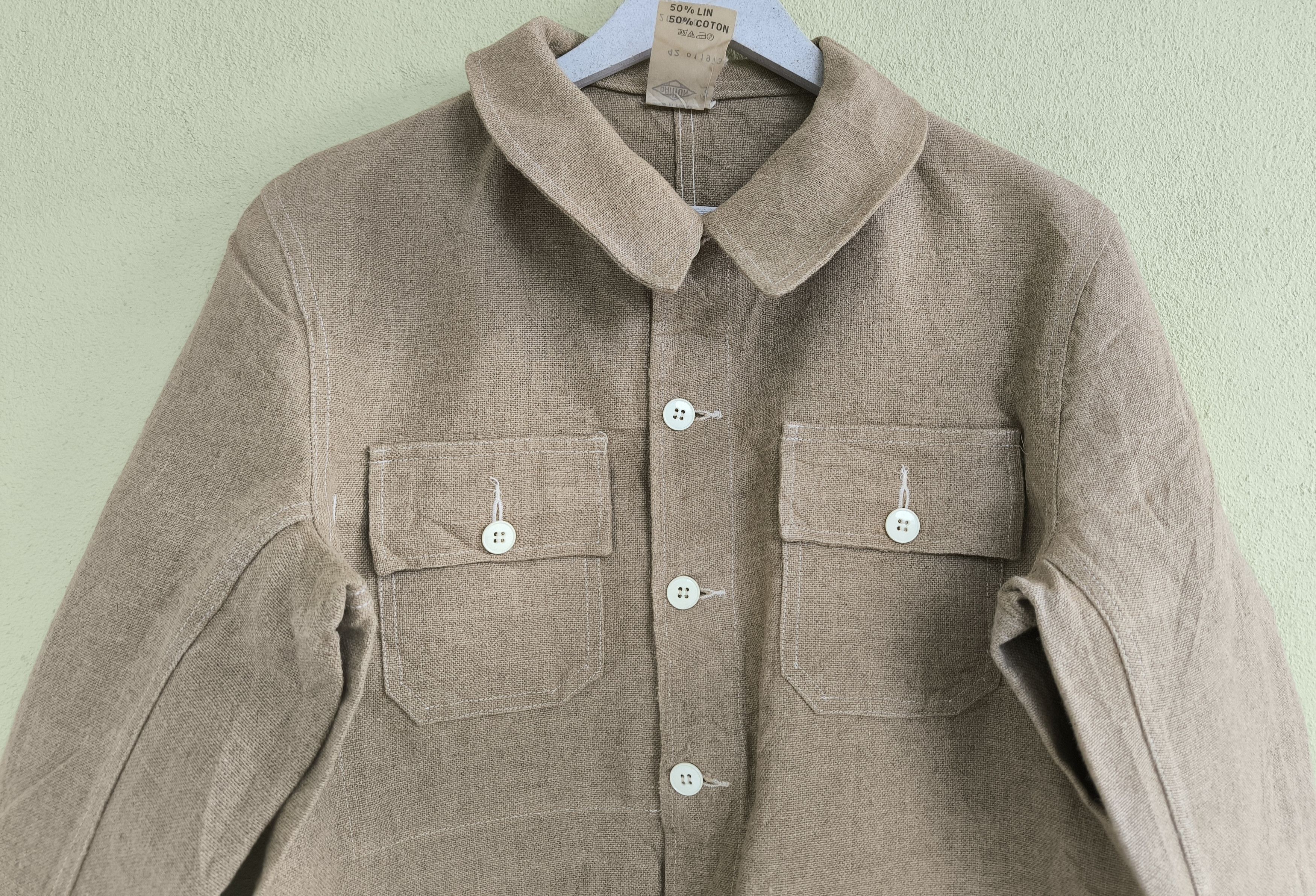 Danton × Vintage Vtg DANTON linen workwear jacket Size US M / EU 48-50 / 2 - 2 Thumbnail