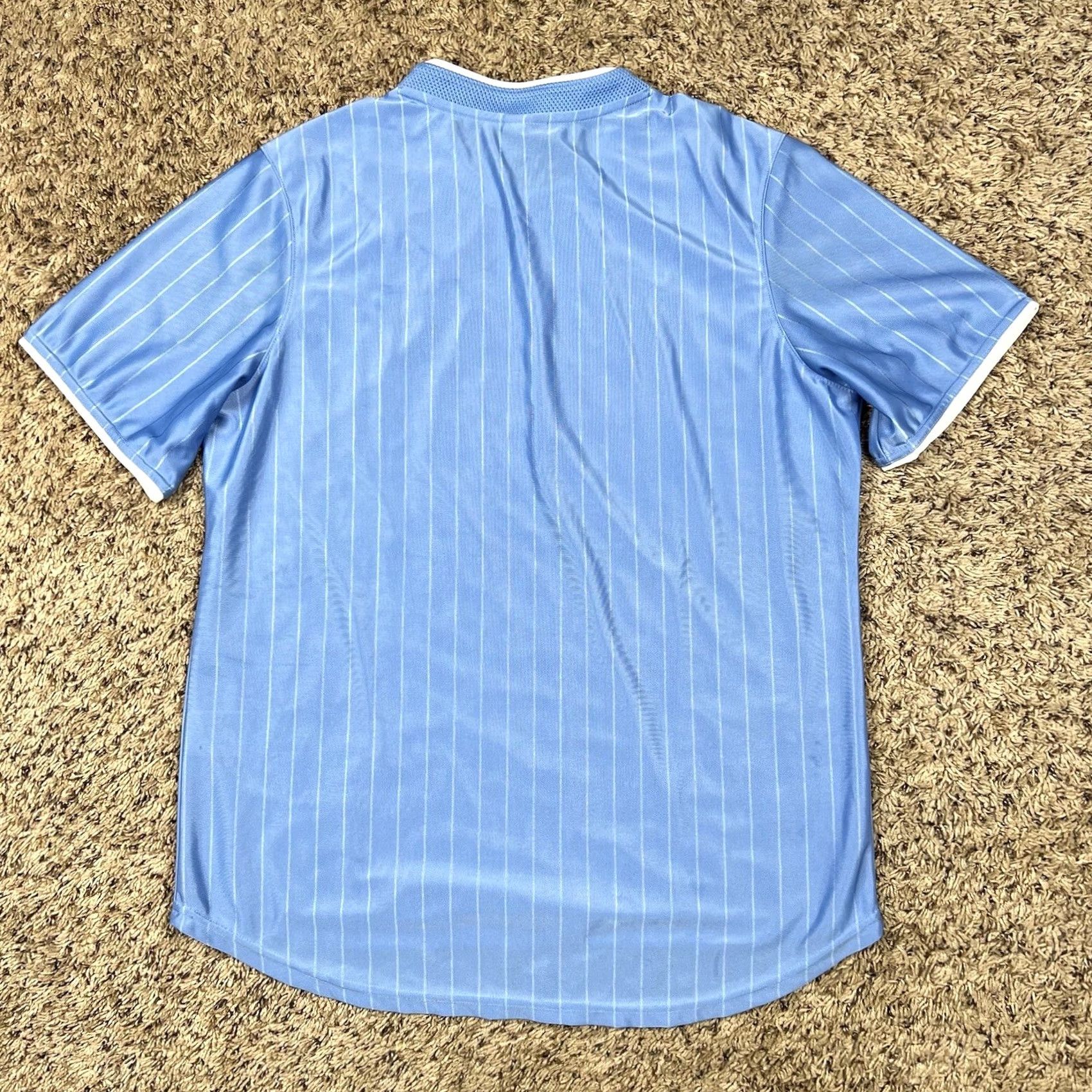 Nike Nike Blue Jersey T-Shirt Medium Women’s Short Sleeve Embroidered Swoosh Soccer Shirt Jersey Updated 100y Polyester Activewear Club Sports Size M / US 6-8 / IT 42-44 - 3 Thumbnail