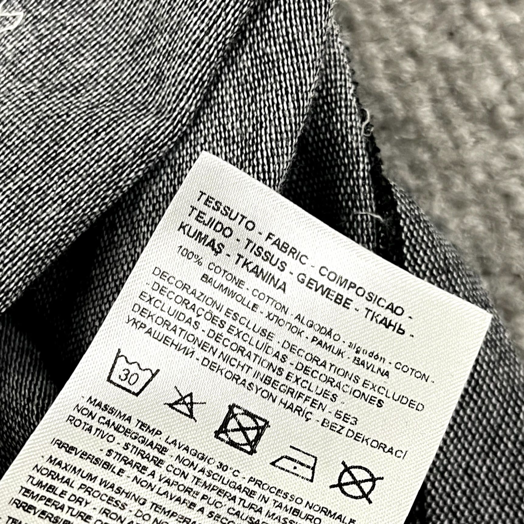 Armani Exchange ARMANI EXCHANGE Polo Shirt Men Large Gray You Me Us Contrast Collar Short Sleeve Size US L / EU 52-54 / 3 - 7 Thumbnail