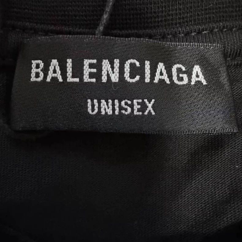 Balenciaga Balenciaga Black monogram printed logo short sleeve Size US XS / EU 42 / 0 - 2 Thumbnail