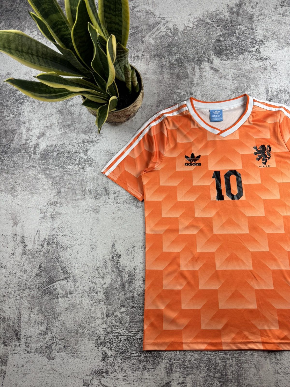 Adidas Netherlands Gullit Retro Kit 1988 Adidas Home Soccer Football T Shirt Jersey Tee Size US M / EU 48-50 / 2 - 3 Thumbnail