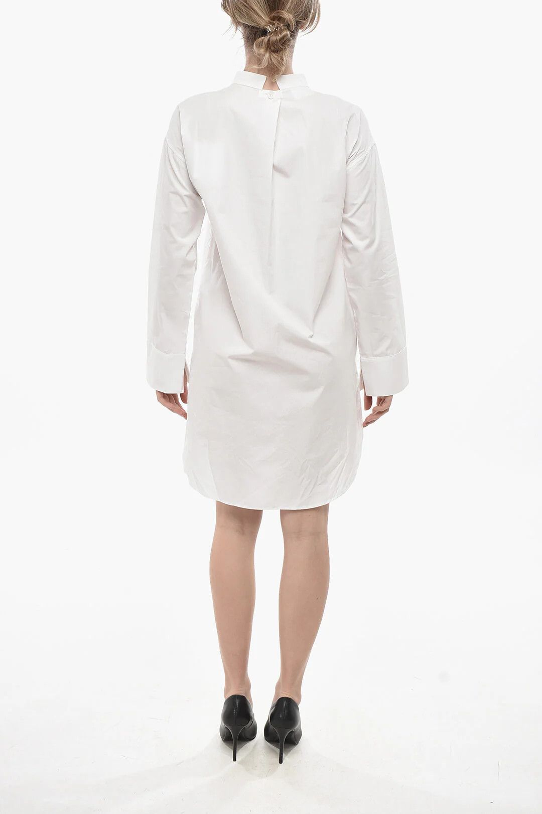 Givenchy og1mm0326 Poplin Shirtdress in White Size XS / US 0-2 / IT 36-38 - 2 Thumbnail