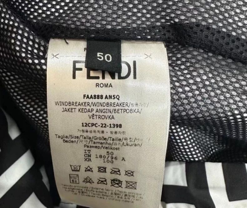 Fendi Fendi Allover Logo Windbreaker Jacket Size US L / EU 52-54 / 3 - 4 Thumbnail