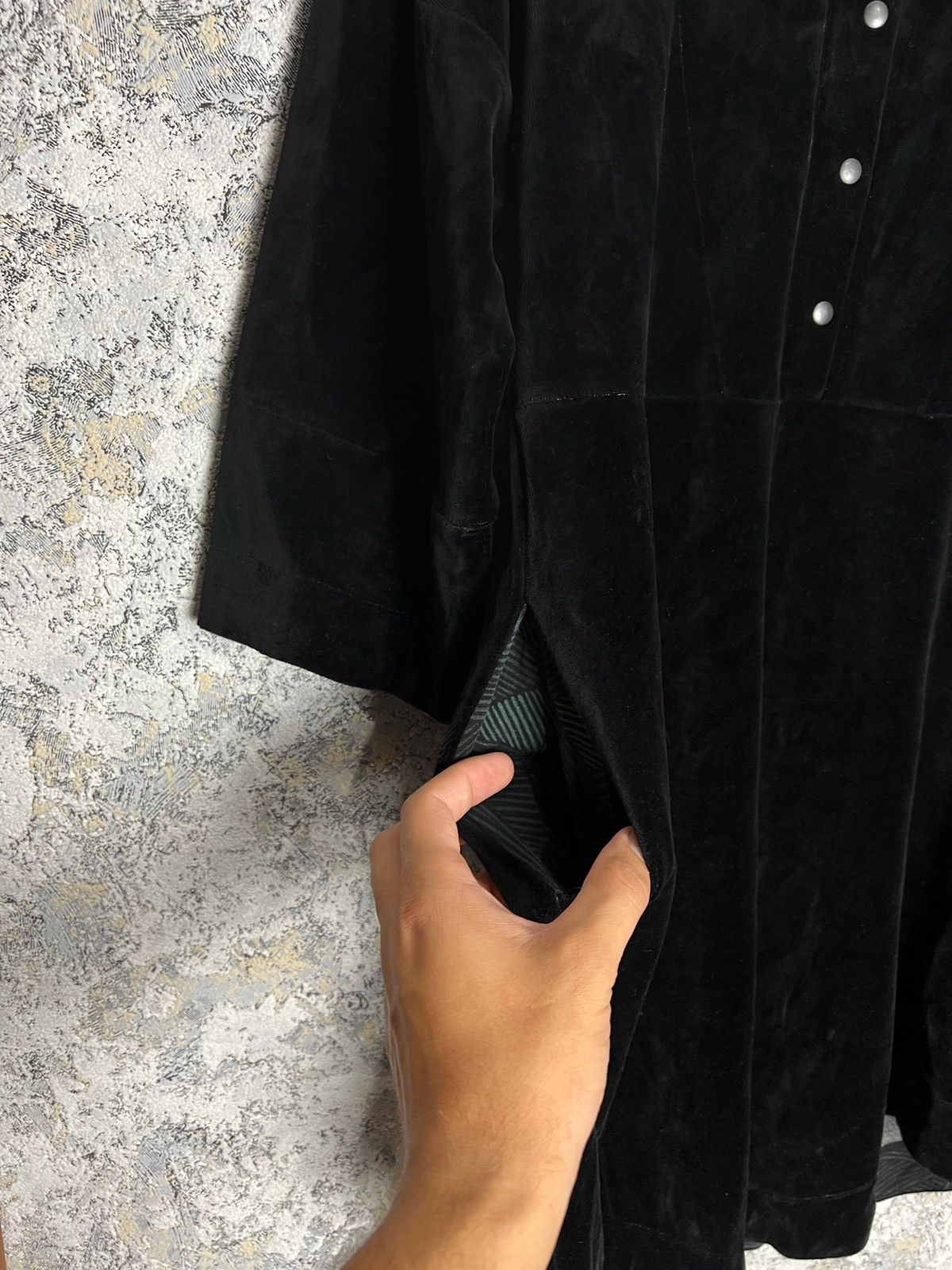 Designer Gudrun Sjoden Relaxed Tunic Dress Organic Velvet/Velour S Size S / US 4 / IT 40 - 3 Thumbnail