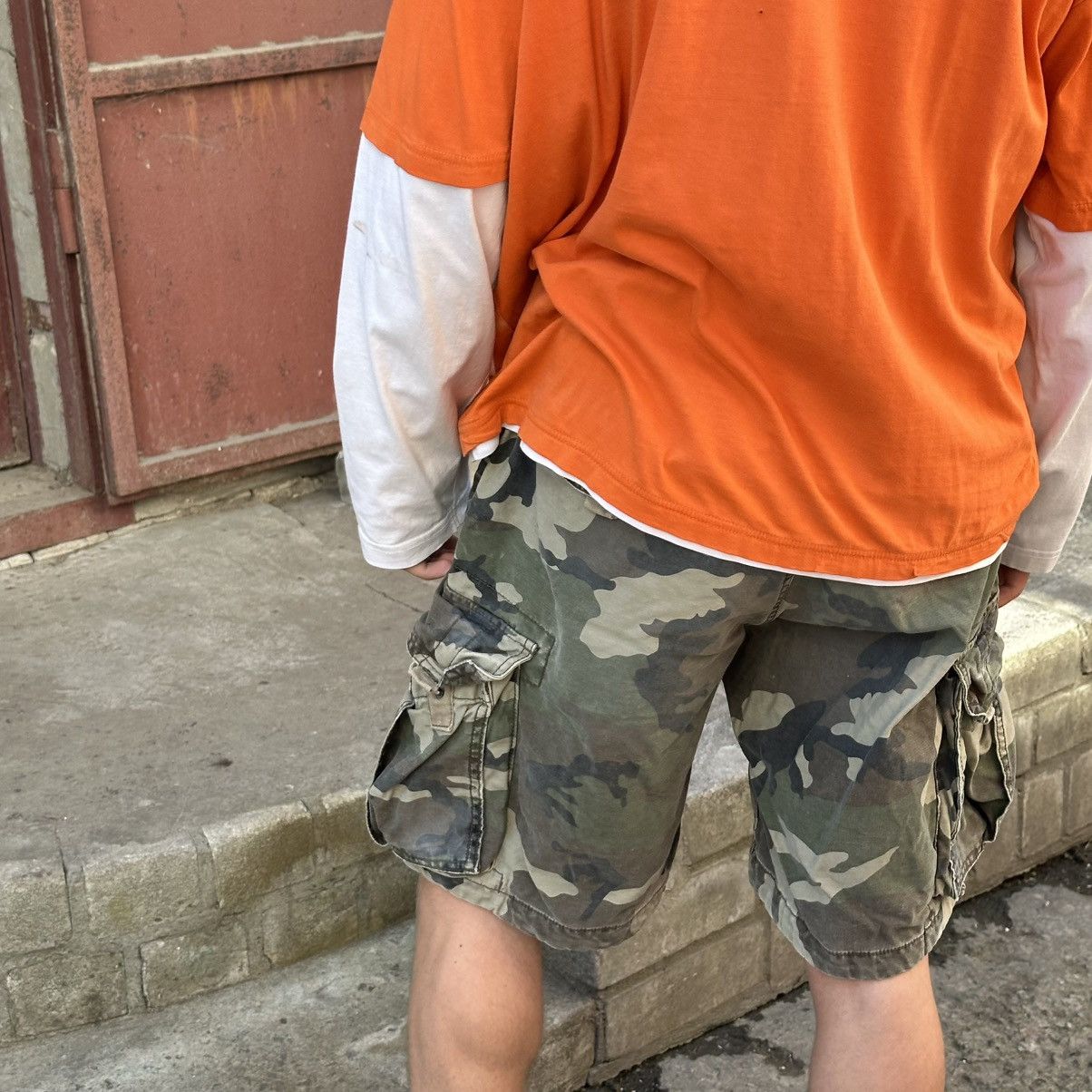 Other Vintage Japanese Style Camo Multi-pocket Shorts Y2K Army 00s Size US 36 / EU 52 - 2 Thumbnail
