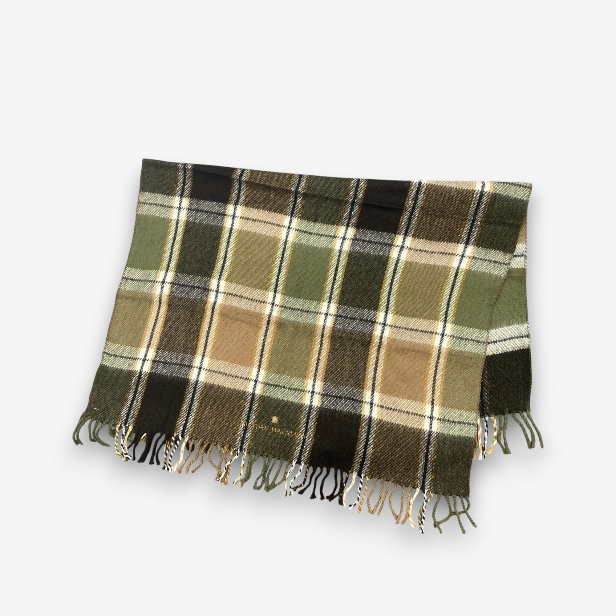 Pierre Balmain Vintage Pierre Balmain Scarf Muffler Wool Stole Wrap Scarves Size ONE SIZE - 4 Thumbnail