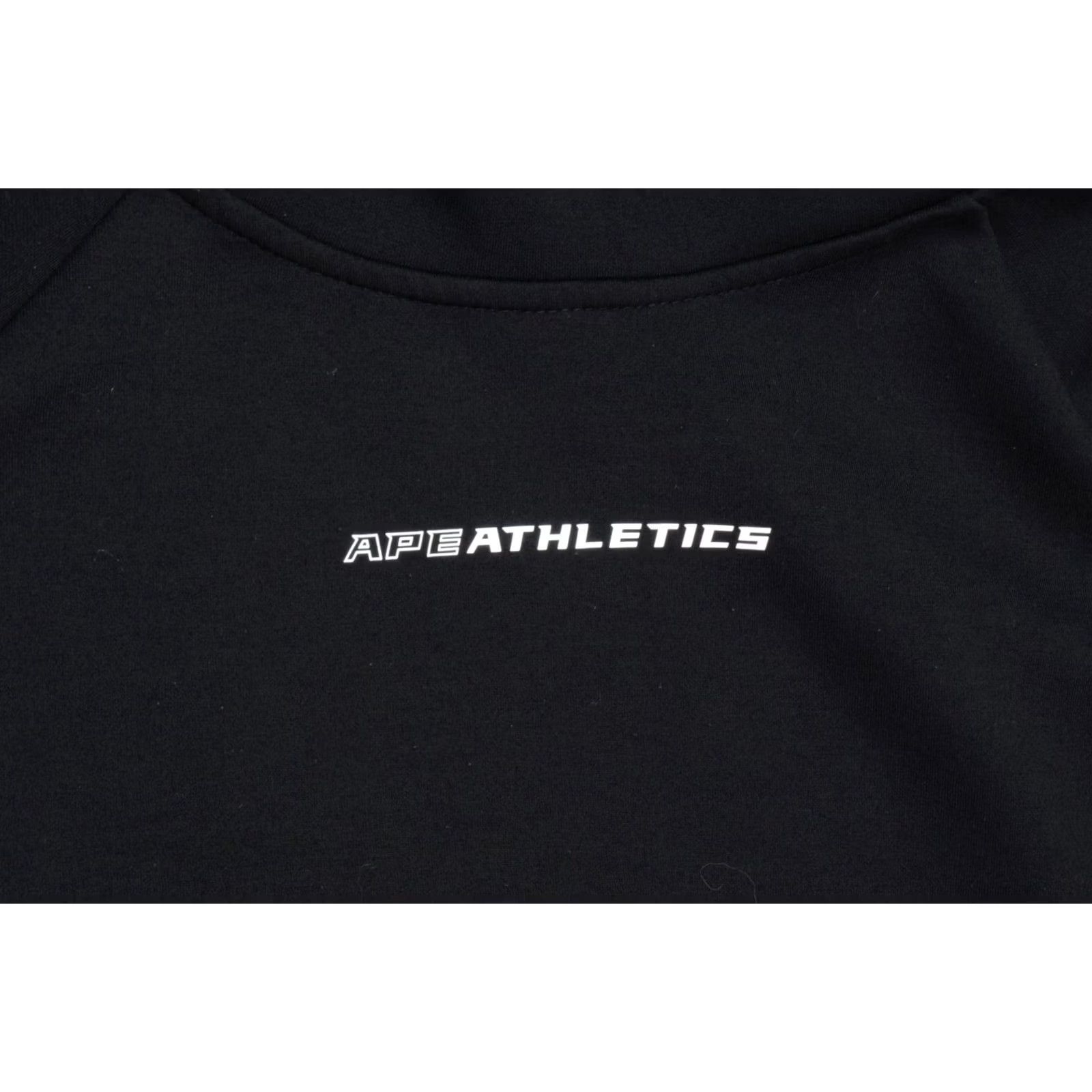 Vintage Ape Athletics Hoodie Womens L Black Scuba Neck Pullover Long Sleeve Gym Active Size L / US 10 / IT 46 - 3 Thumbnail