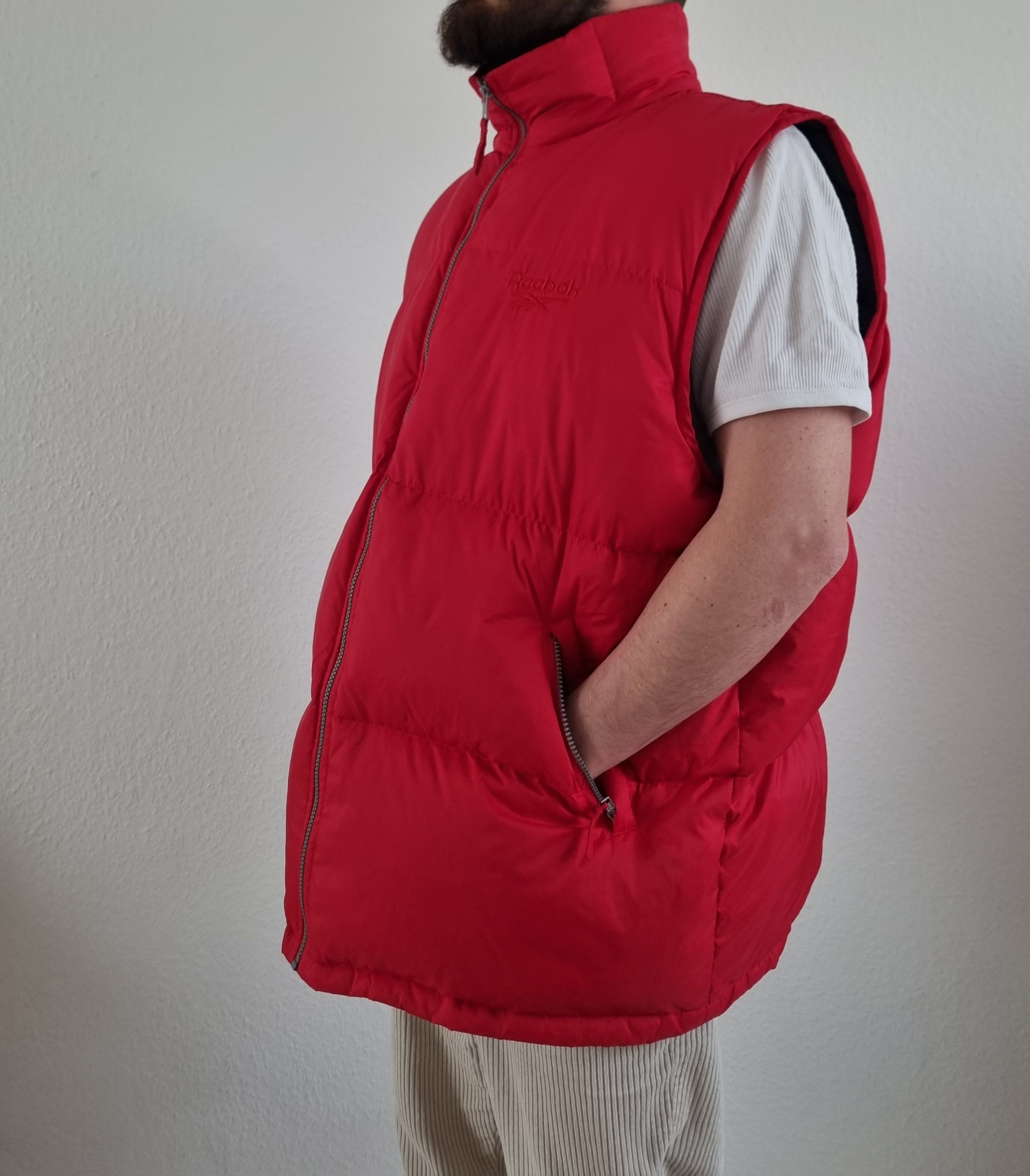 Reebok × Vintage Vintage Reebok Down Vest DRT2 Jacket Puffer Red 90s Y2K Size US XXL / EU 58 / 5 - 9 Thumbnail