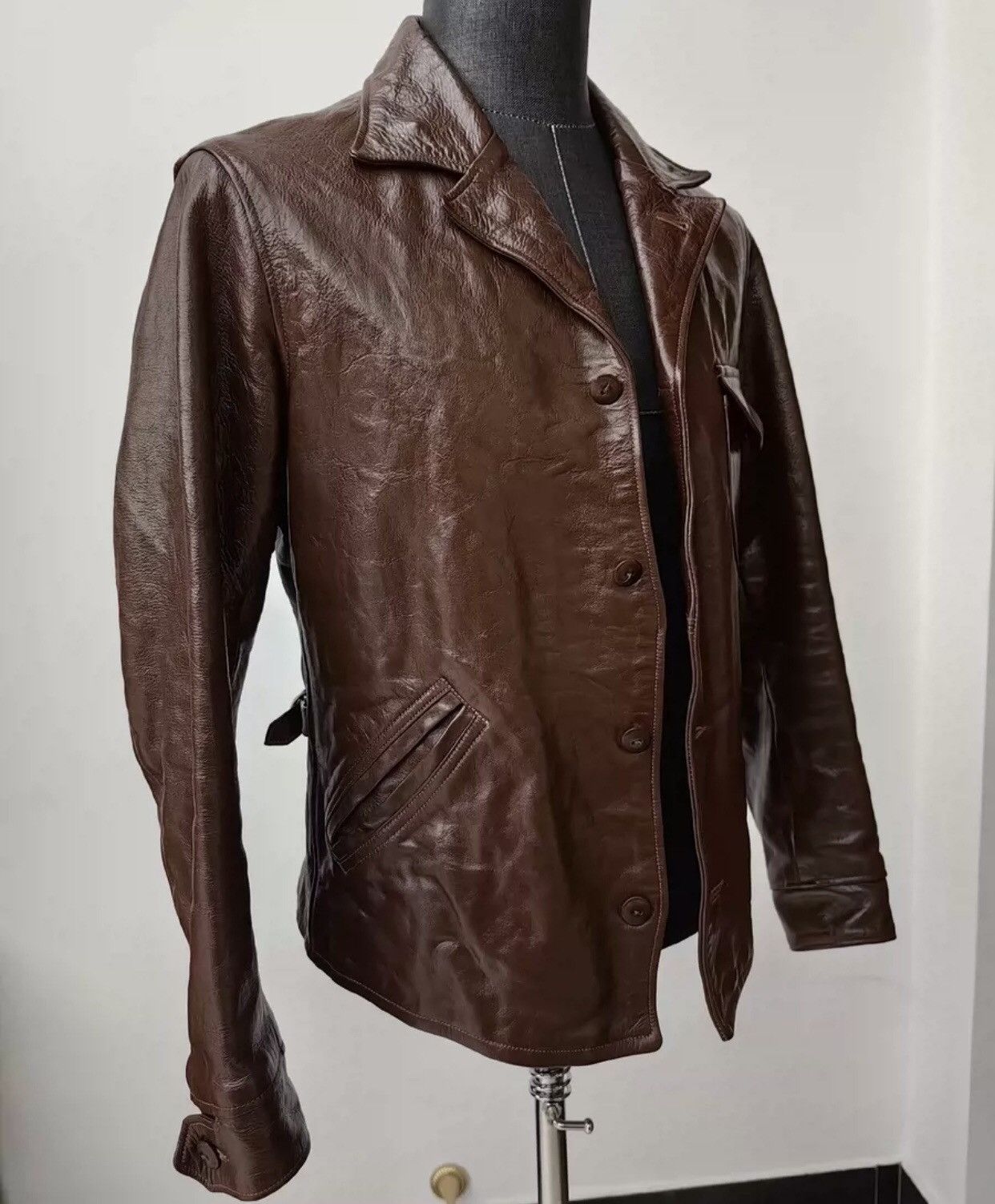 Freewheelers Freewheelers Four cornered Leather Coat Size US S / EU 44-46 / 1 - 6 Thumbnail