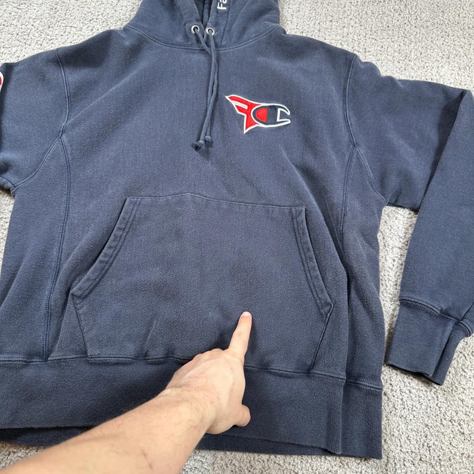 Champion Champion FaZe Clan Collaboration Hoodie Sweatshirt Men Blue Size US M / EU 48-50 / 2 - 7 Thumbnail